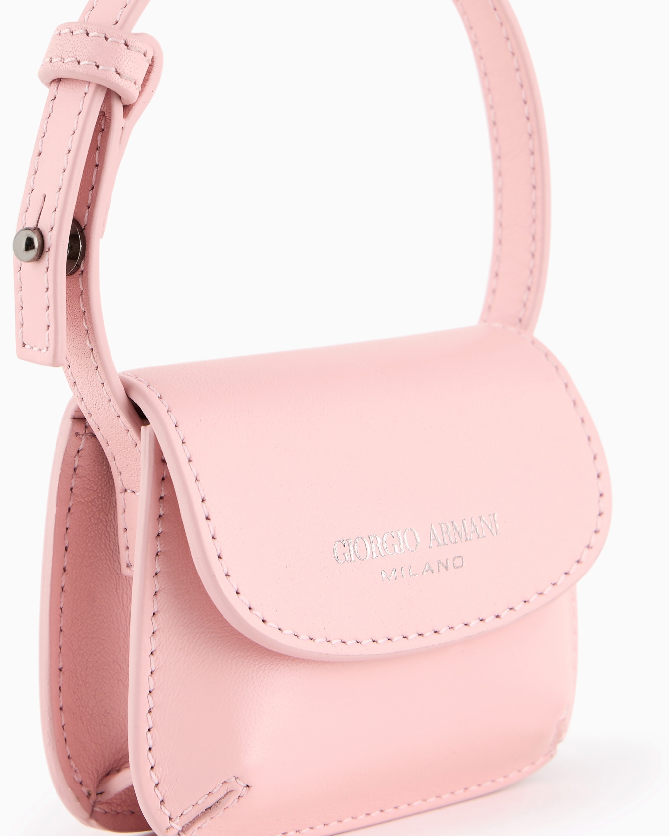 Giorgio Armani Neve Borsa charm micro la Prima in pelle Slide 4