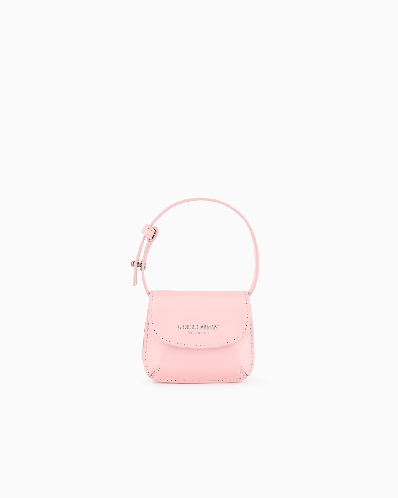 Giorgio Armani Neve Borsa charm micro la Prima in pelle Slide 0