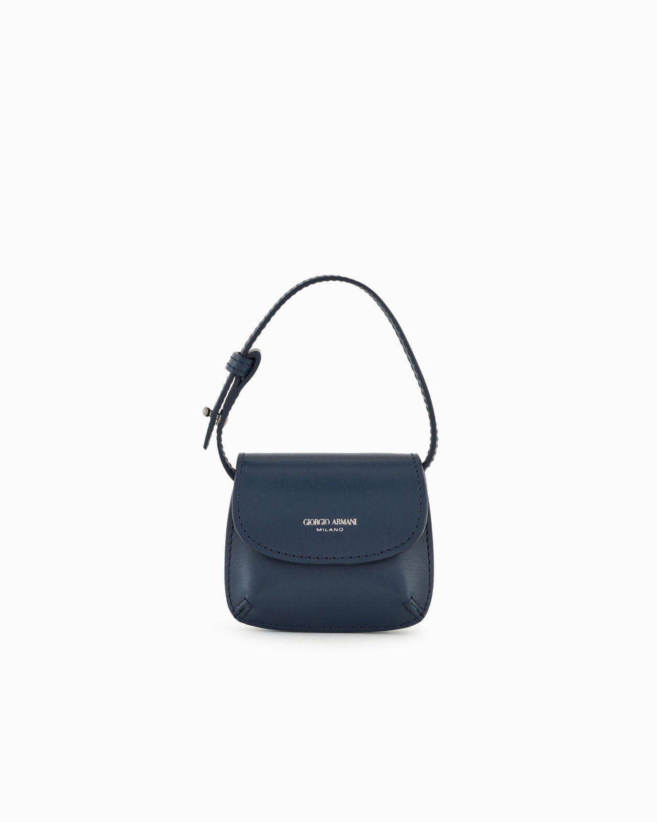 Giorgio Armani Neve micro la Prima leather charm bag Slide 0