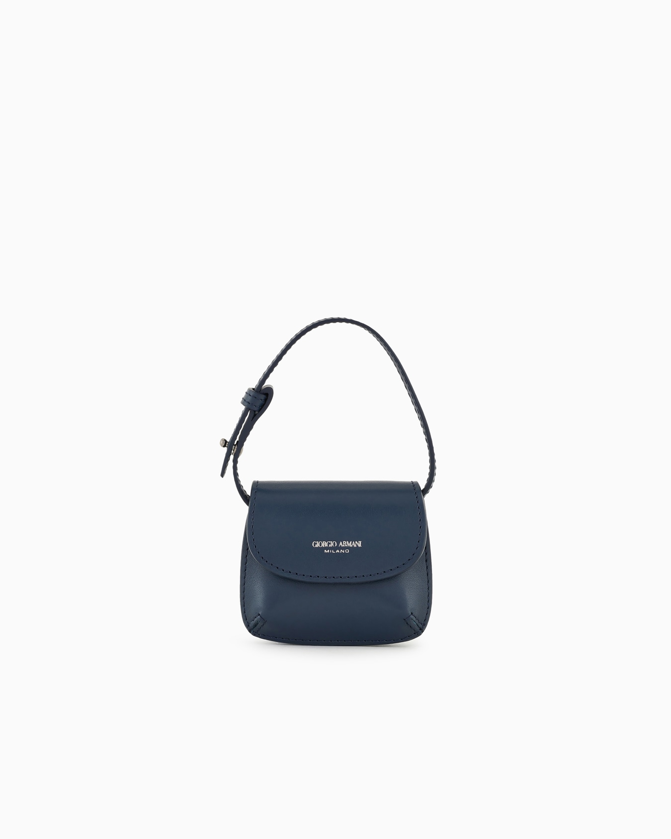Giorgio Armani Neve Borsa charm micro la Prima in pelle Slide 0