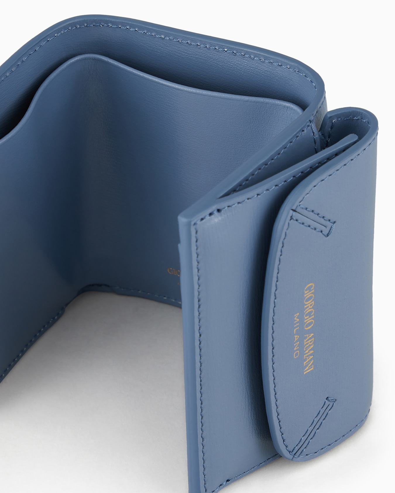 Mini la Prima trifold wallet in palmellato leather Slide 4