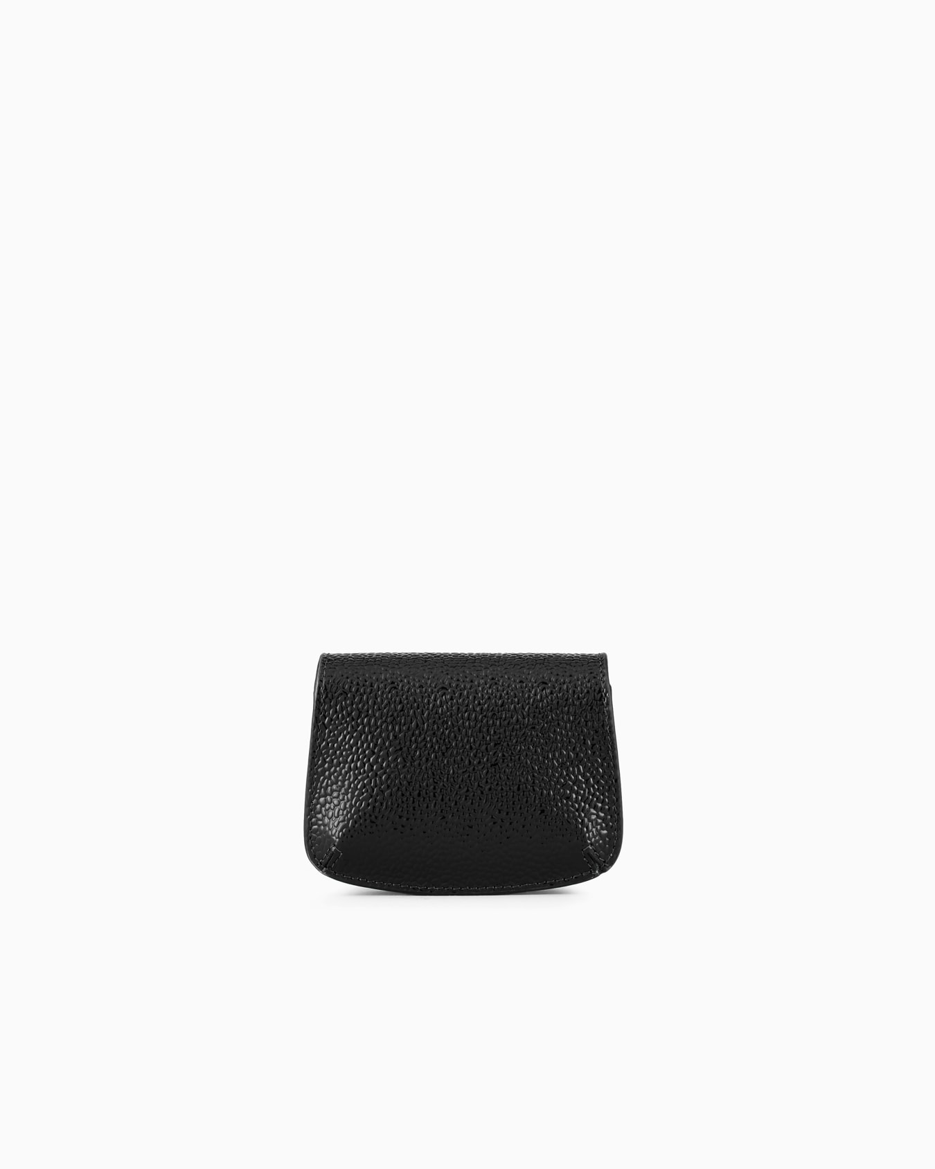La Prima pebbled patent-leather mini bag with charm Slide 2