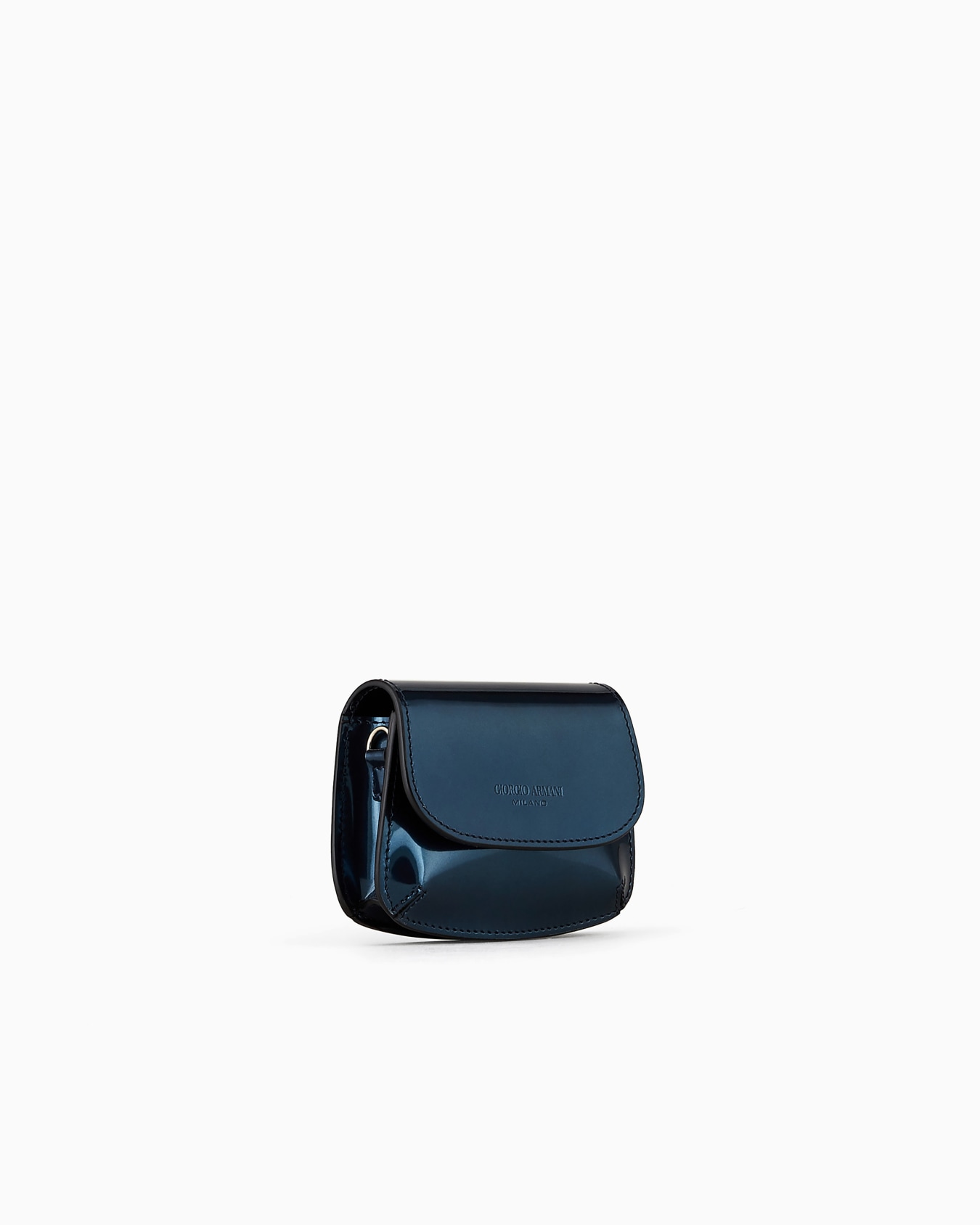Borsa Charm mini la Prima in vernice liquida Slide 1