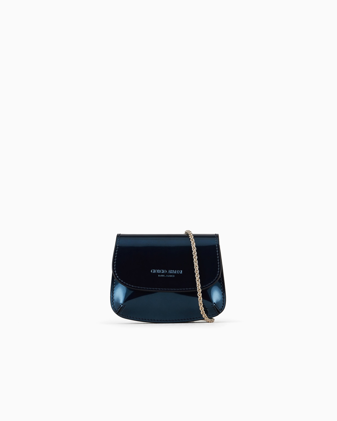Borsa Charm mini la Prima in vernice liquida Slide 0