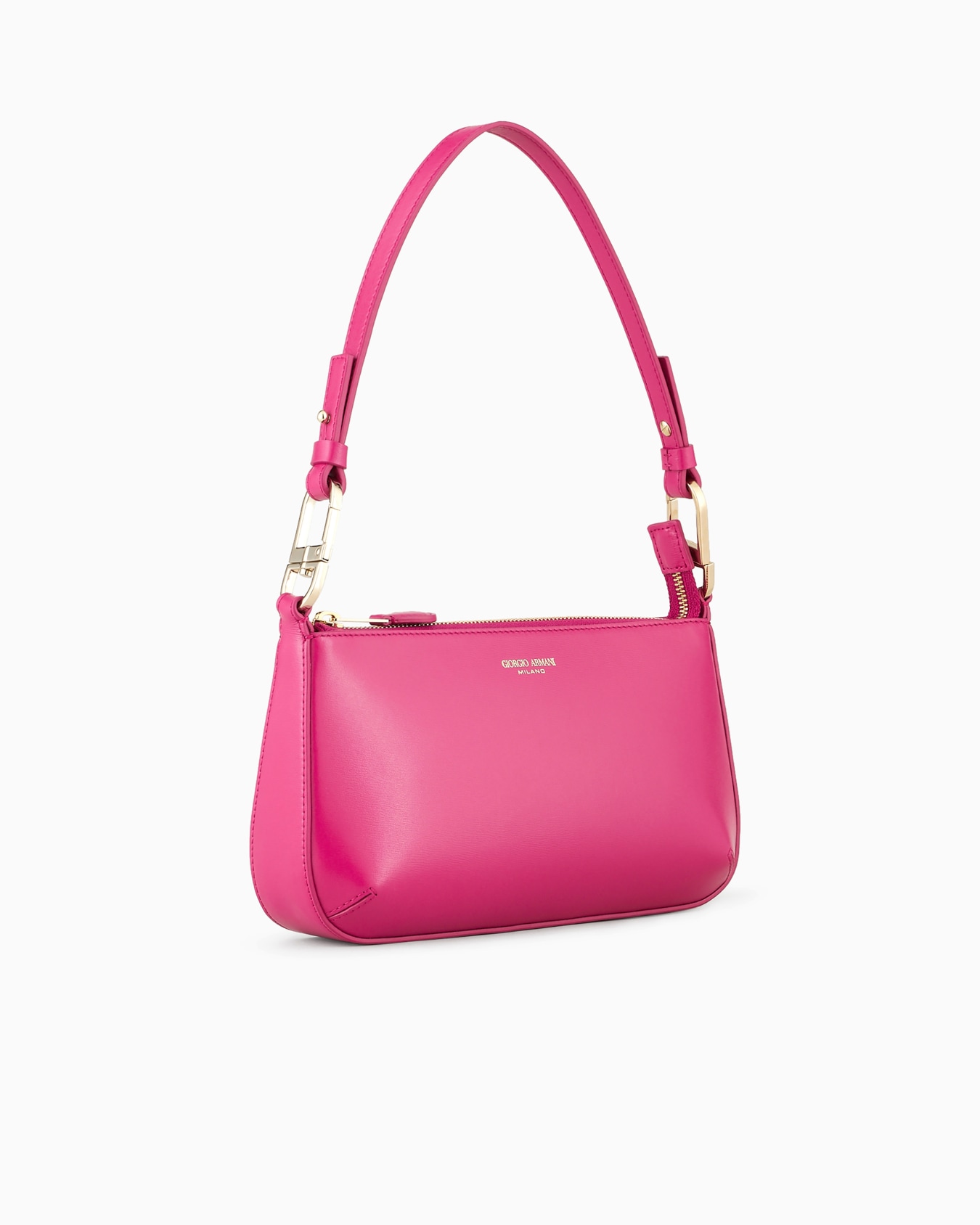 la Prima borsa a spalla piccola in pelle palmellata Slide 1