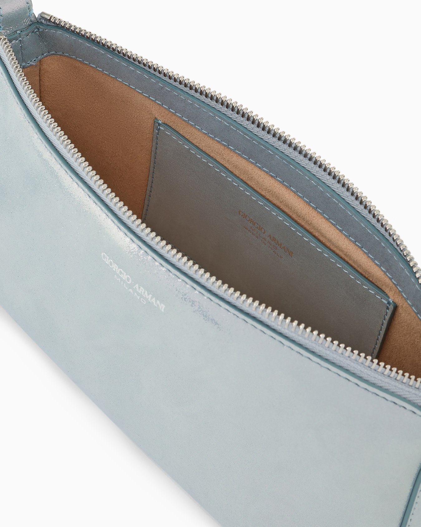 la Prima small shoulder bag in shiny nubuck Slide 3