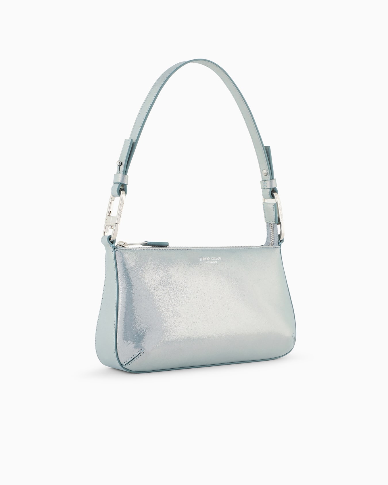 la Prima small shoulder bag in shiny nubuck Slide 1