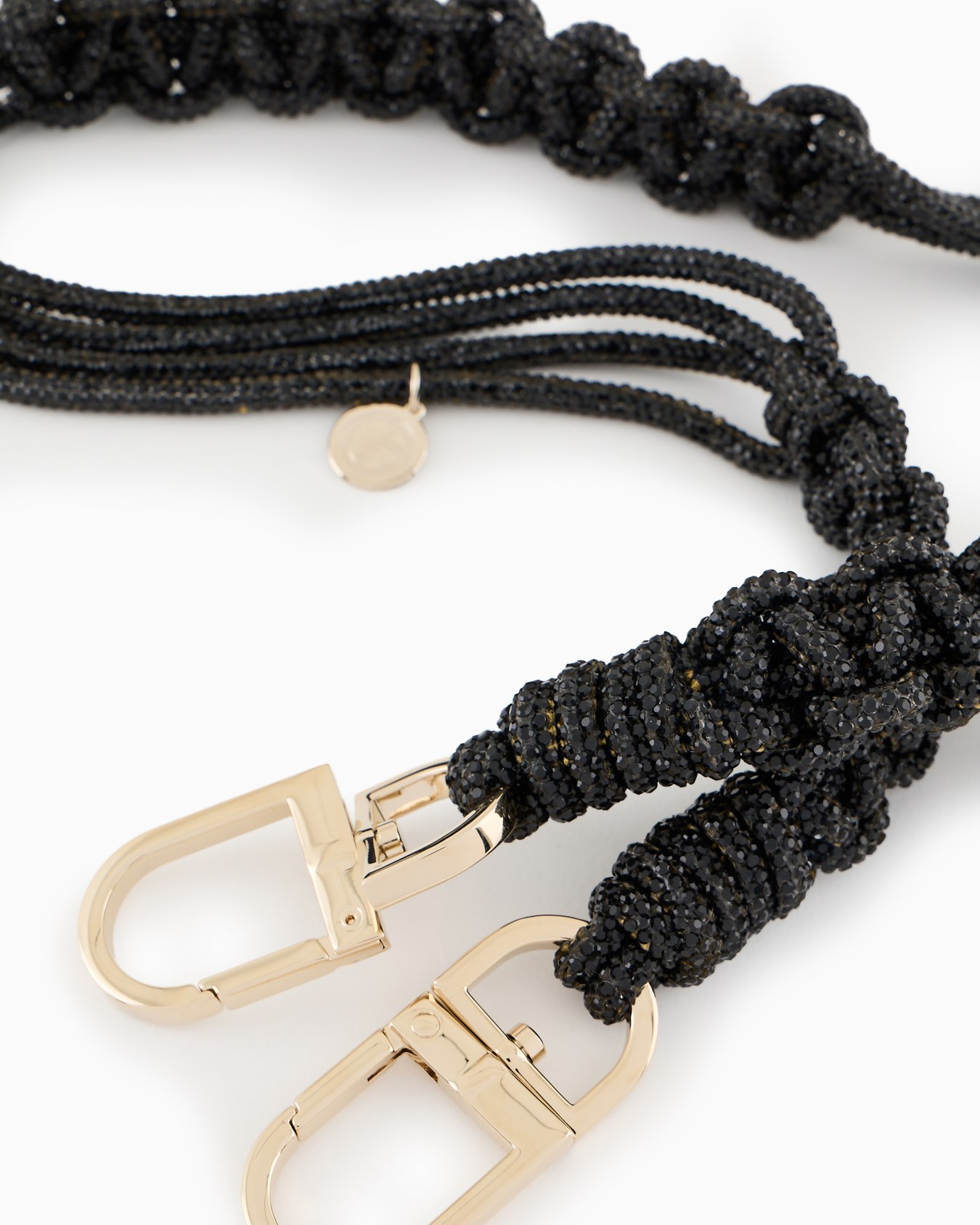 Short rhinestone strap with a woven motif Diapositiva 1