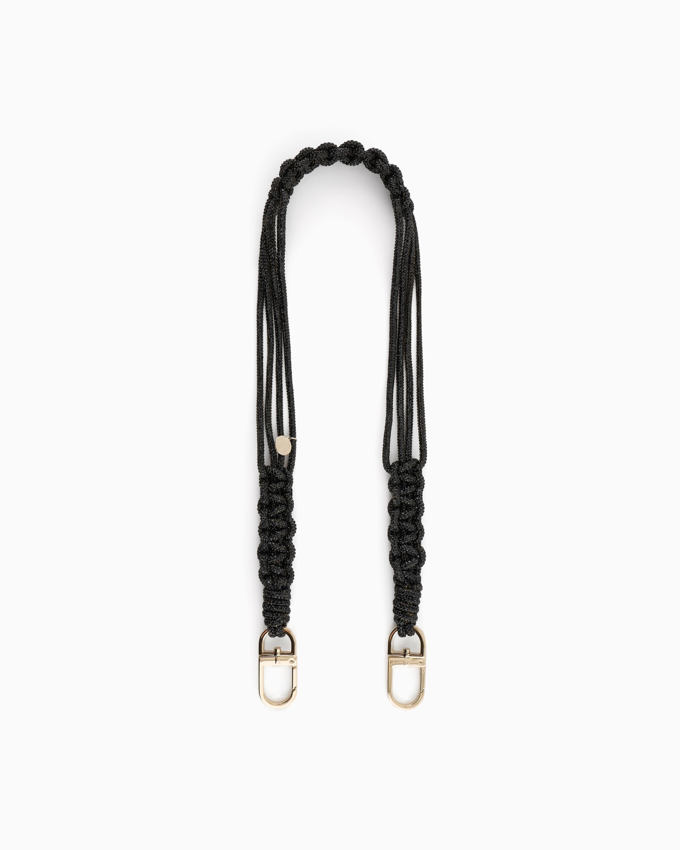 Short rhinestone strap with a woven motif Diapositiva 0