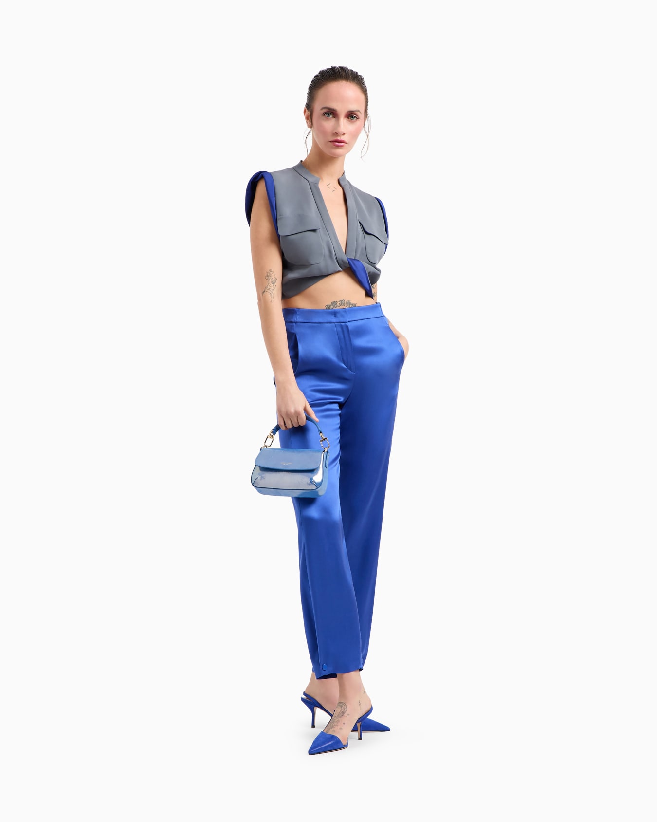 La Prima Soft mini bag in shiny nubuck Slide 5