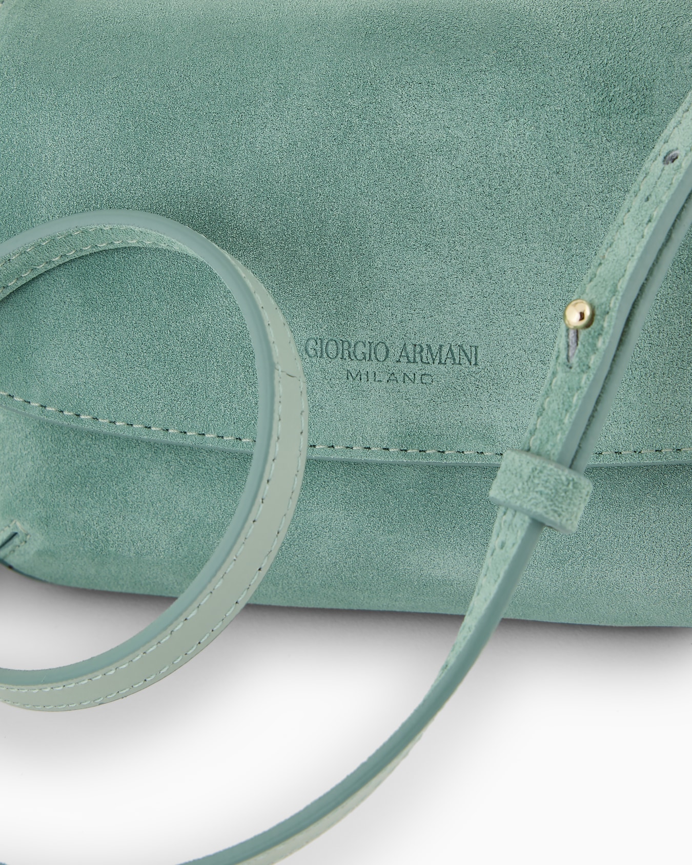 La Prima suede mini baguette bag Slide 4