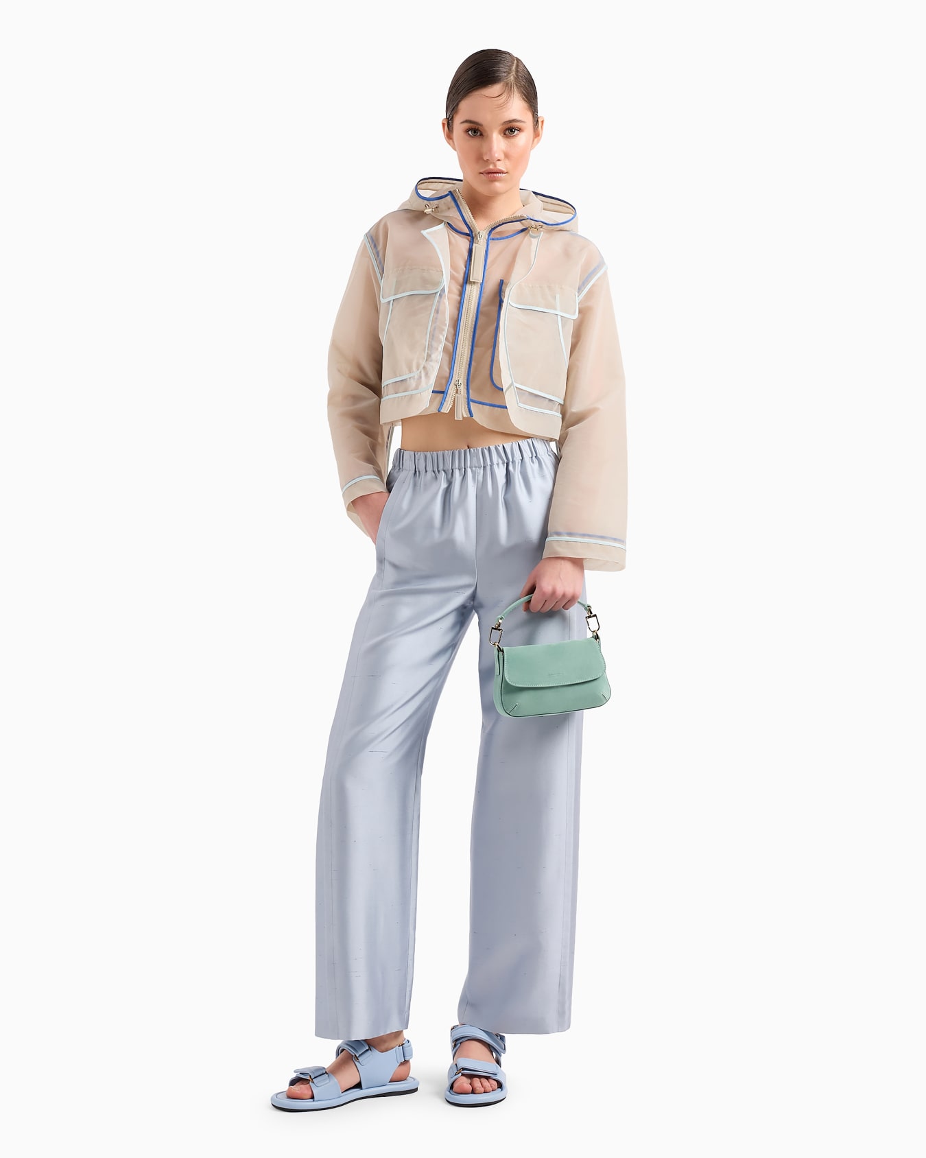 La Prima suede mini baguette bag Slide 5