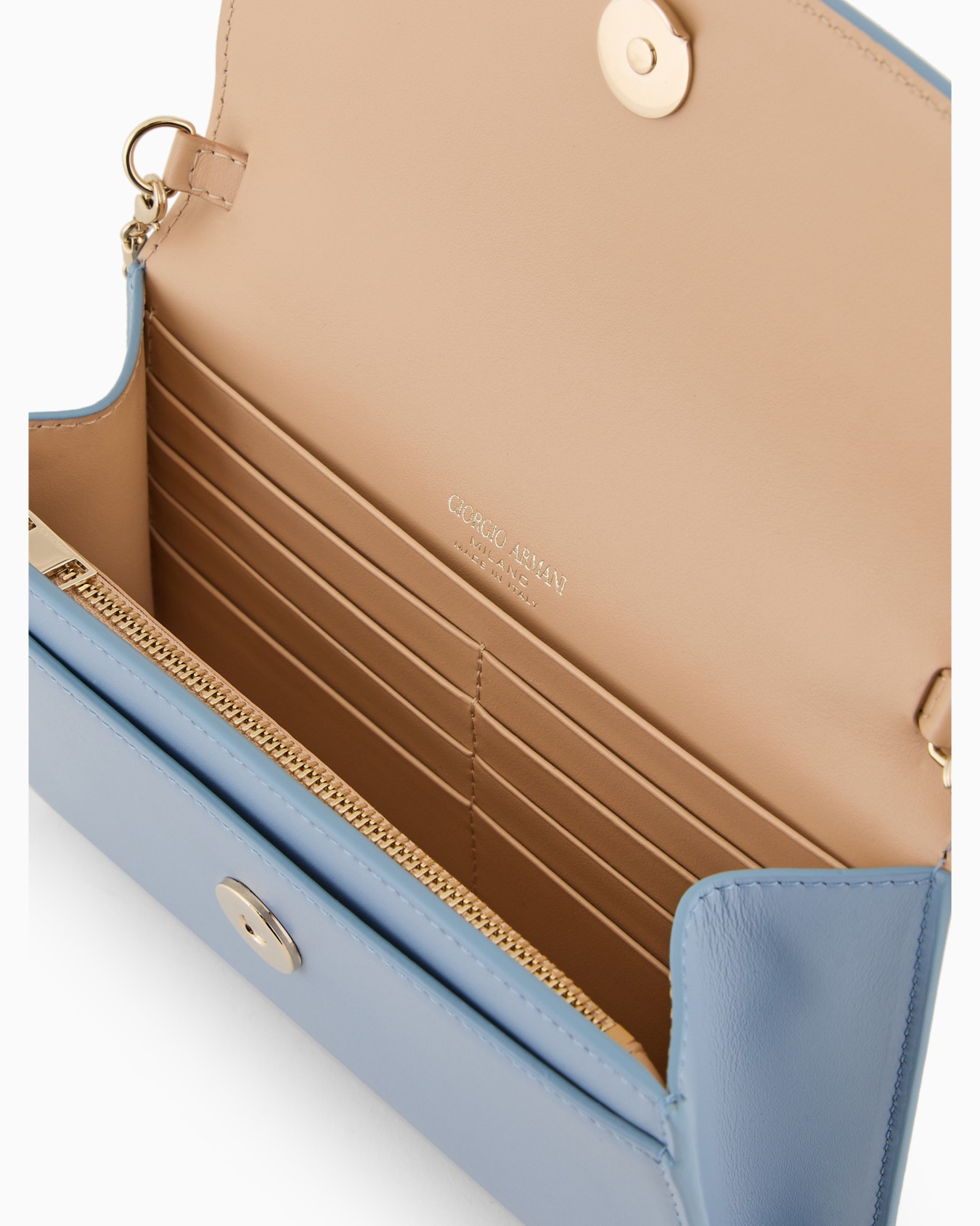Glossy leather la Prima clutch bag Slide 3