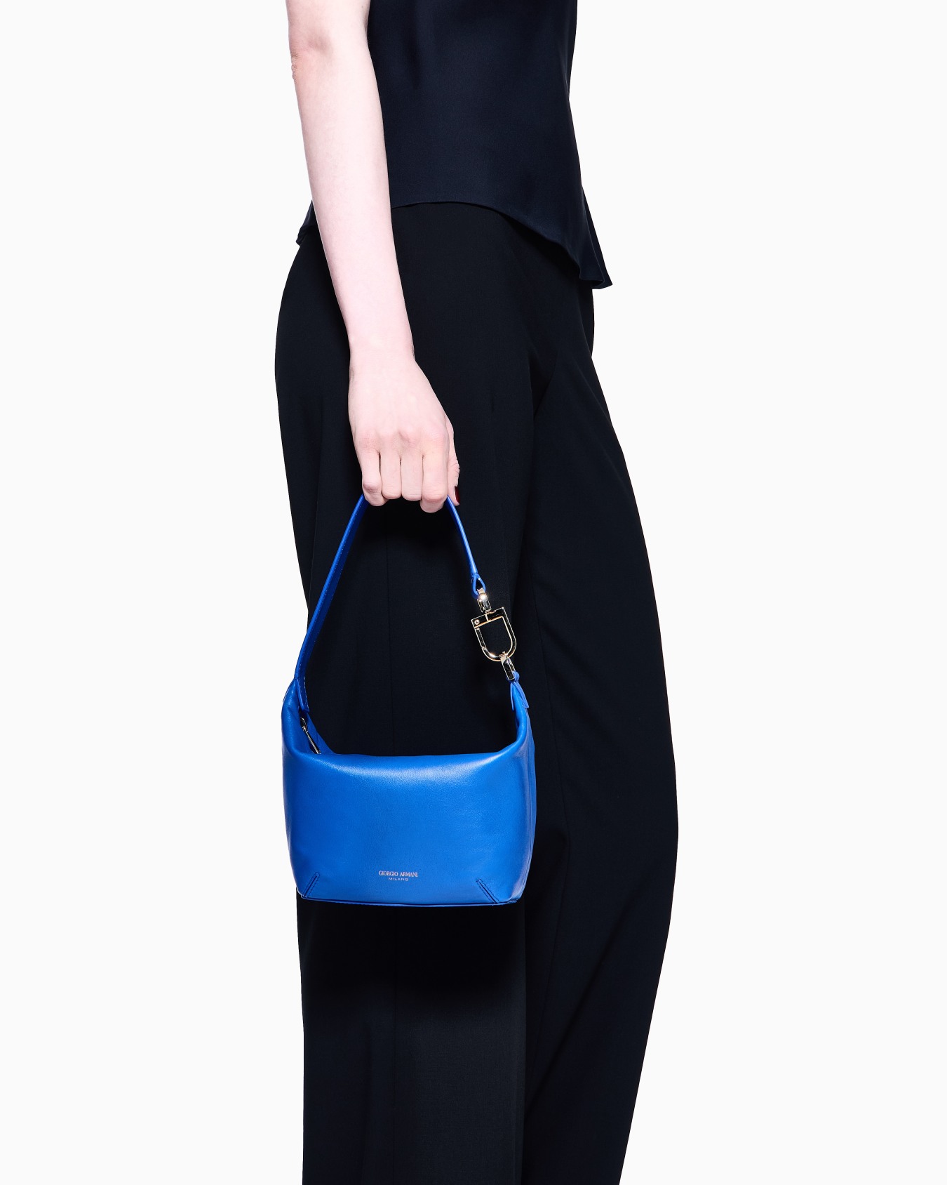 Petit sac hobo la Prima Soft en nappa Diapositive 5