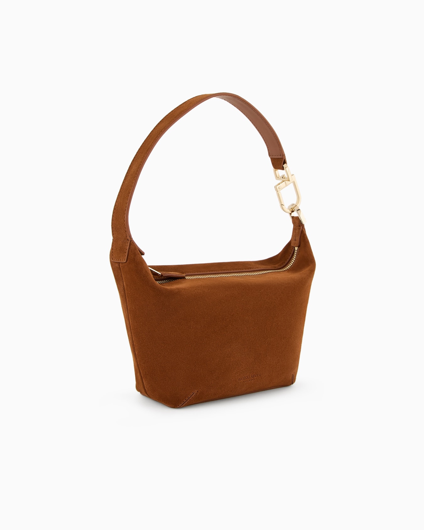 Small la Prima Soft hobo bag in suede Slide 1