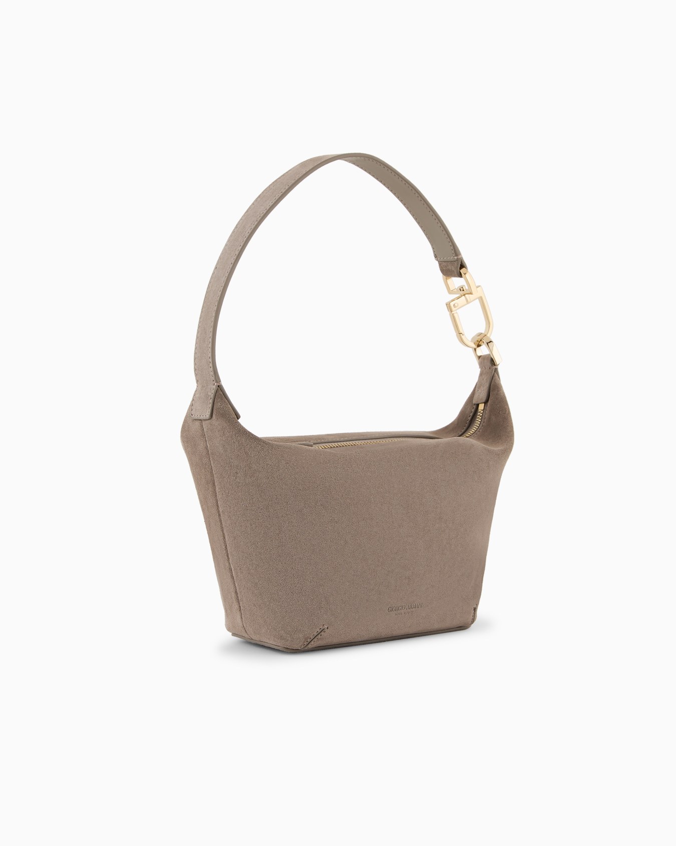 Small la Prima Soft hobo bag in suede Slide 1
