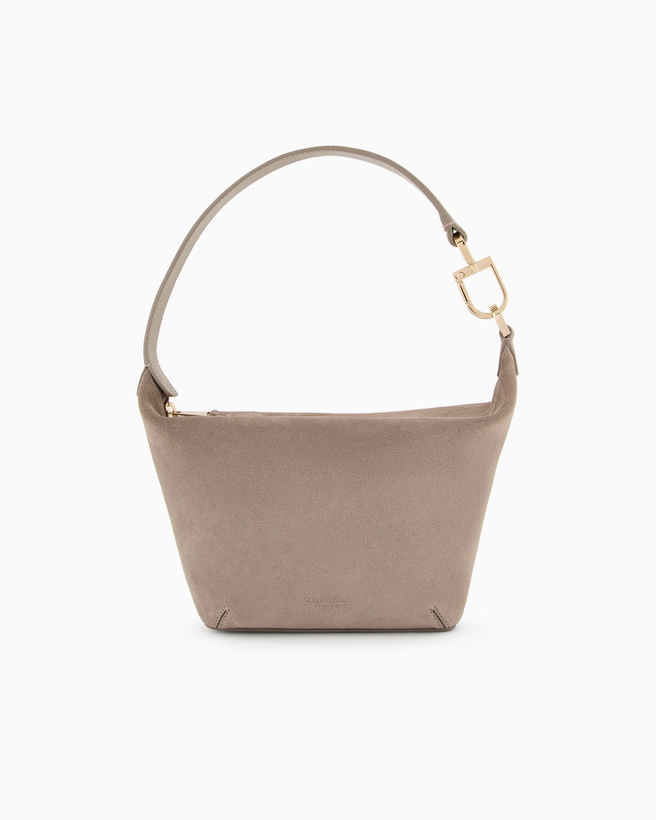 Small la Prima Soft hobo bag in suede Slide 0