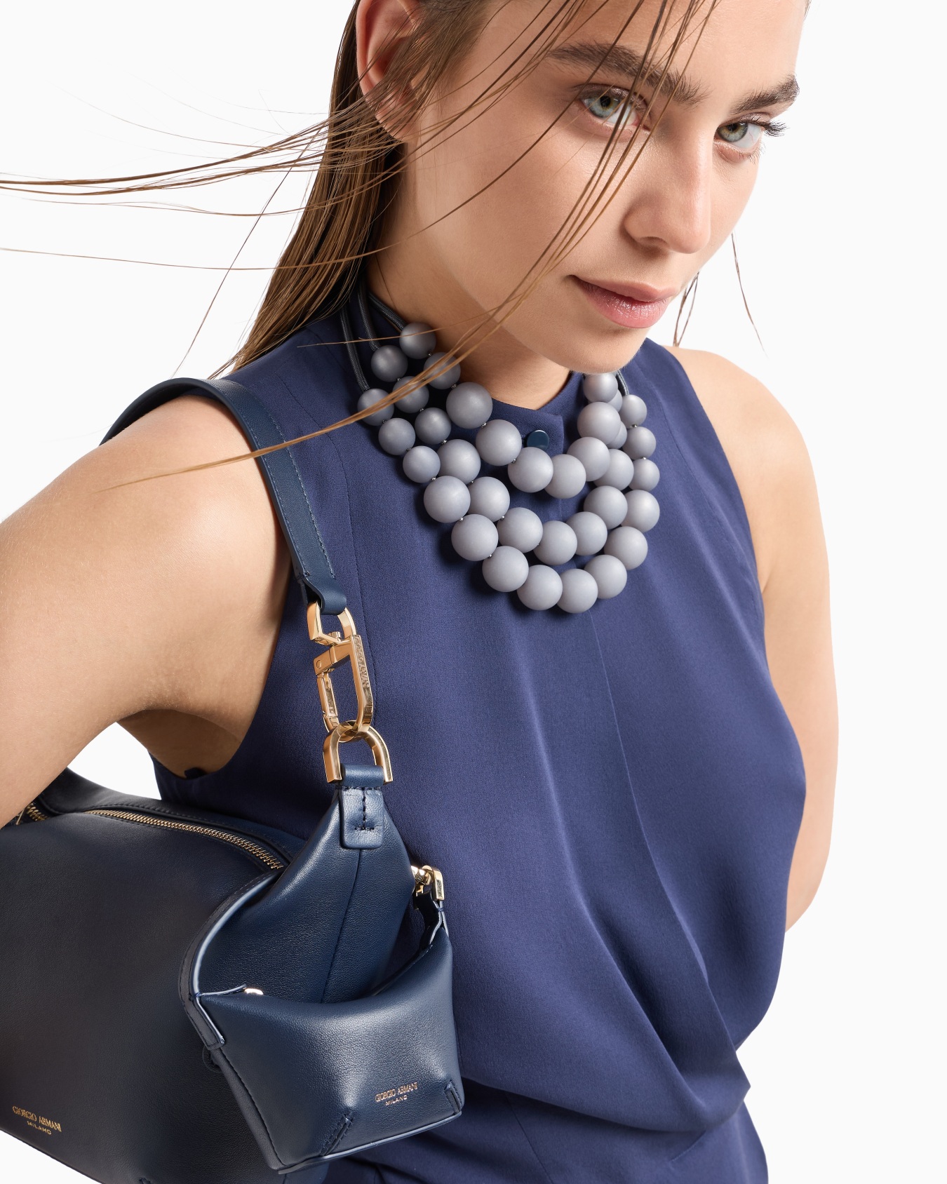 Bolso hobo la Prima Soft tamaño micro de napa Diapositiva 5
