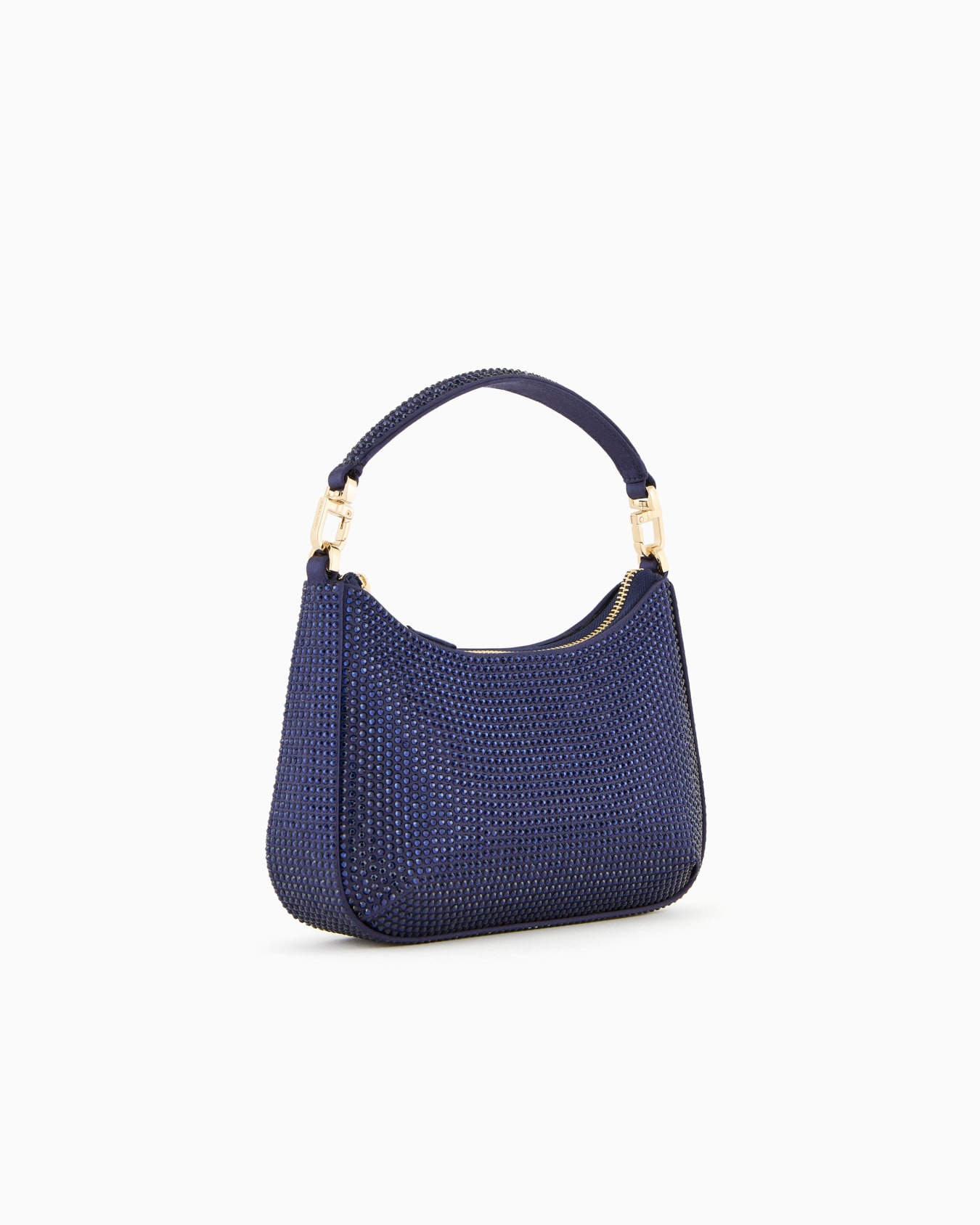 La Prima satin and rhinestone mini hobo bag Slide 1