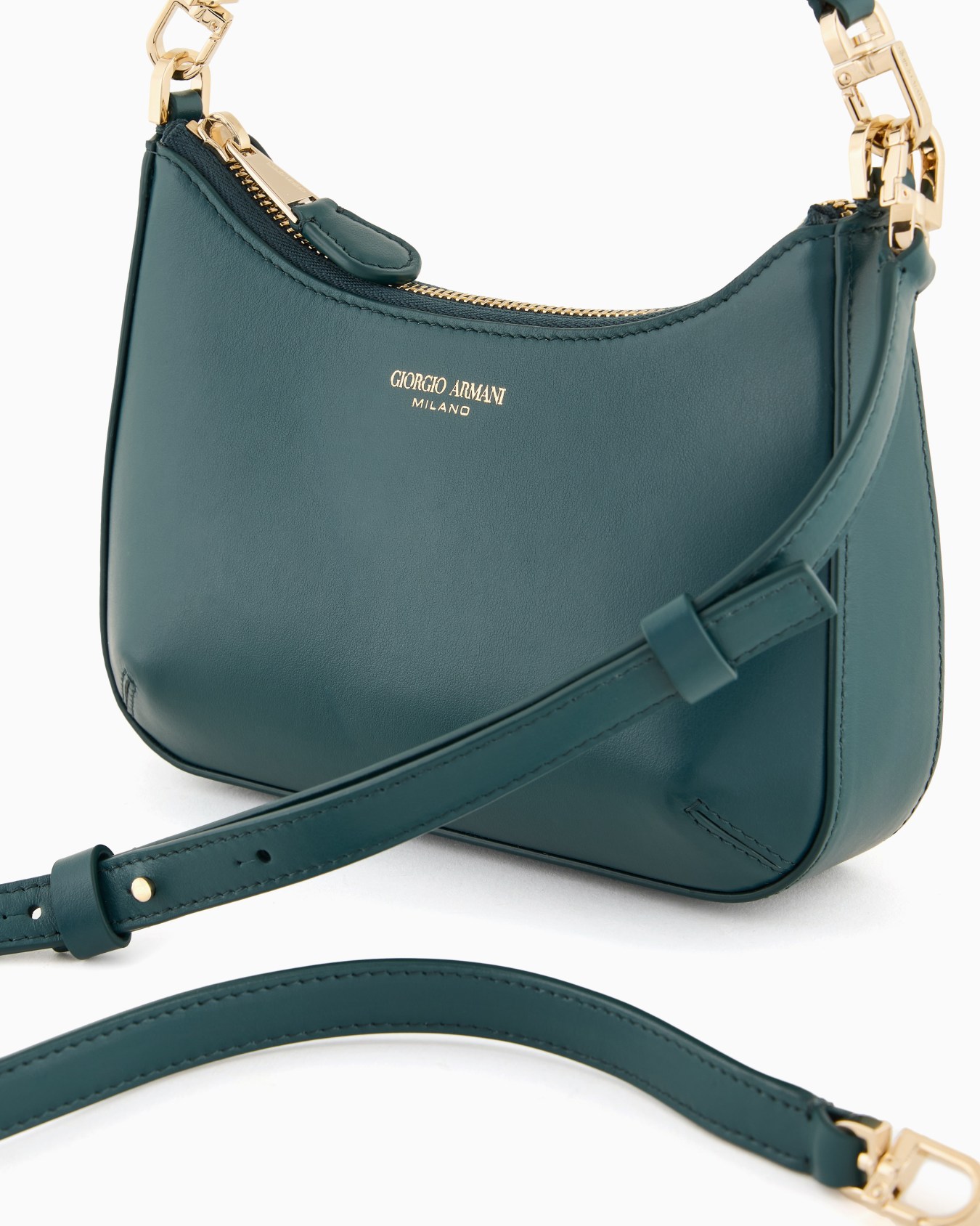 Leather la Prima mini hobo bag Slide 4