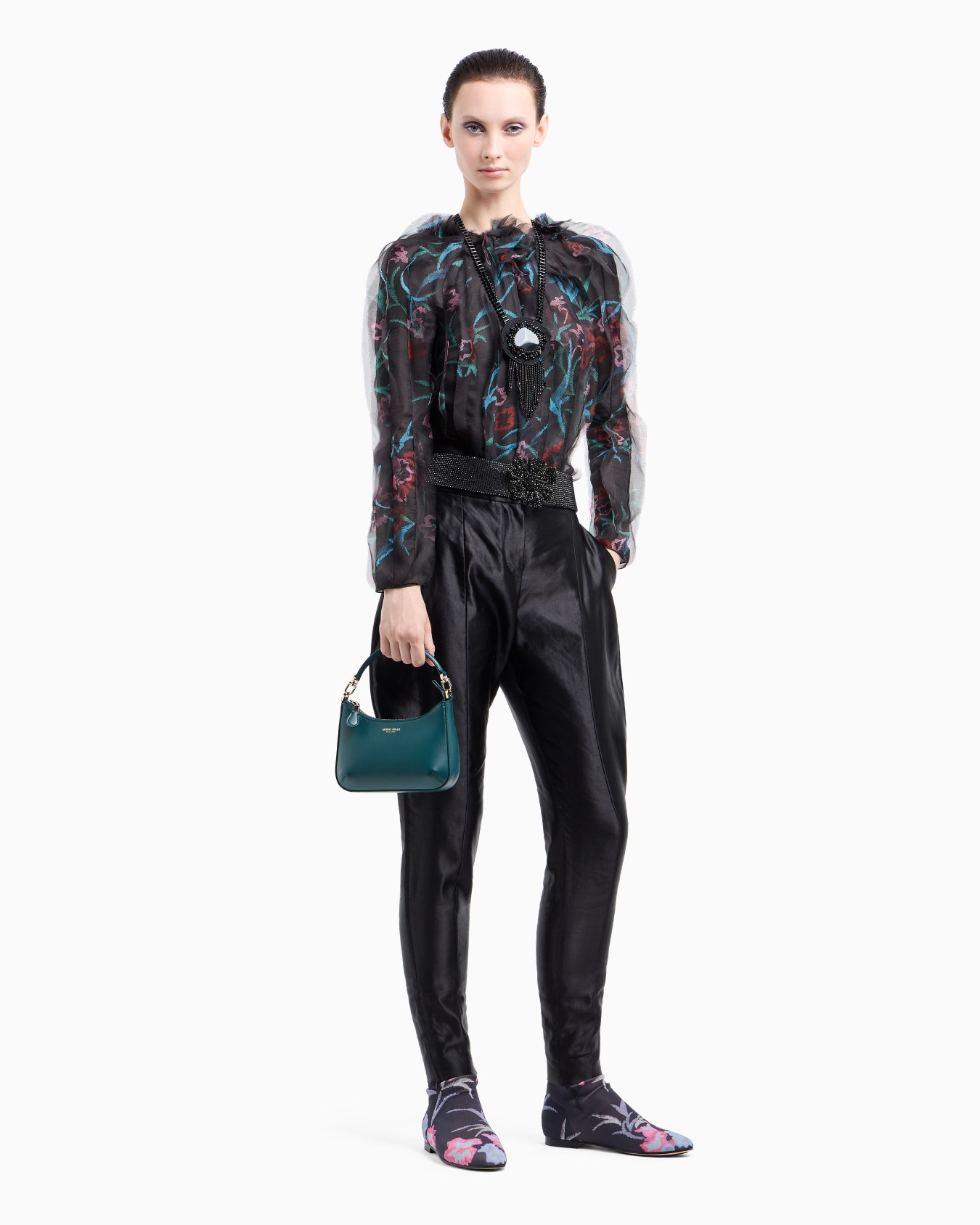 Minibolso de mano la Prima de piel Diapositiva 5