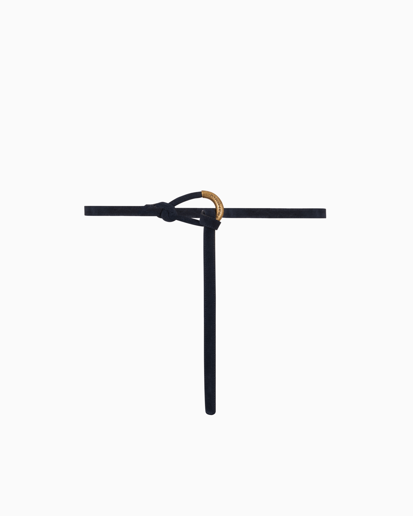ASV slim suede belt with knot detail Slide 0