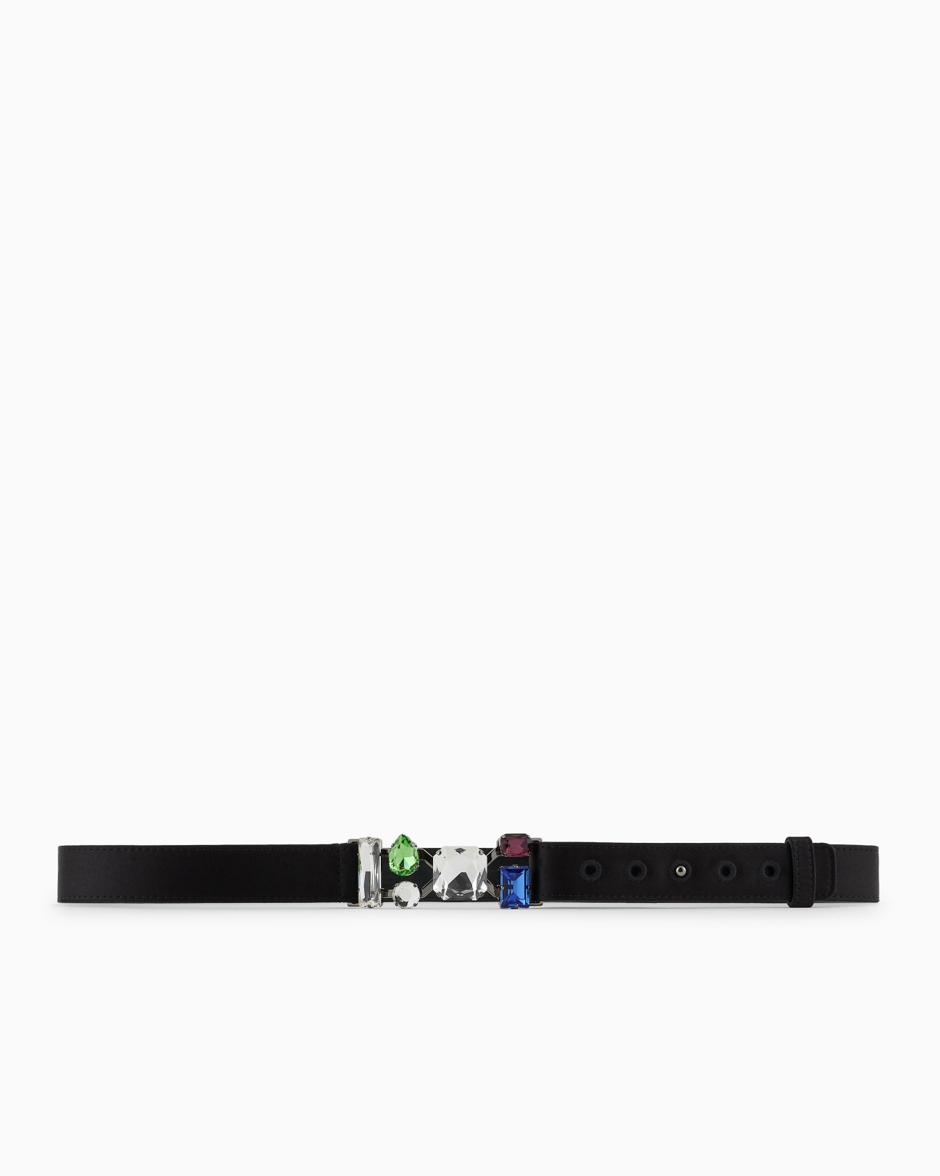 Satin belt with jewel buckle Slide 2