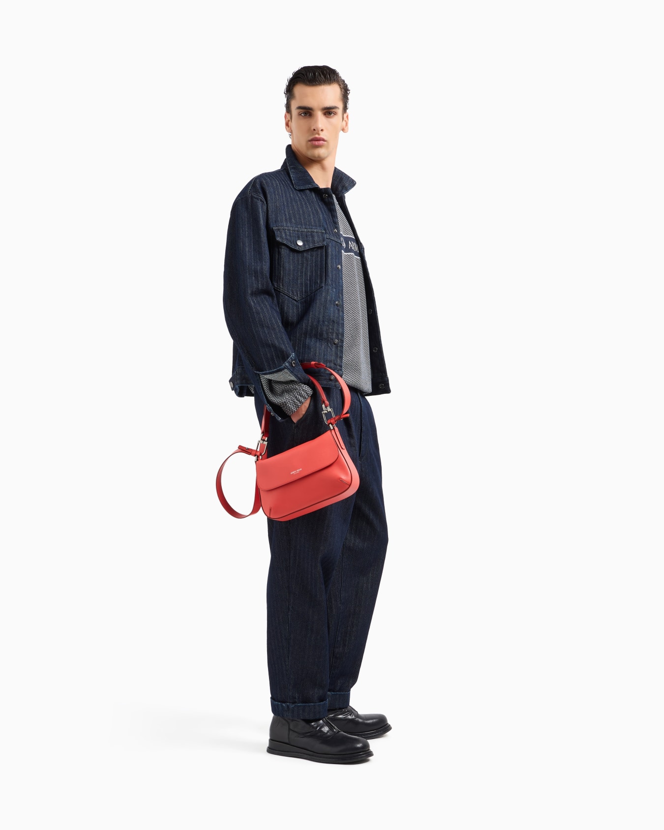 Bolso de mano pequeño la Prima Soft de napa Diapositiva 5