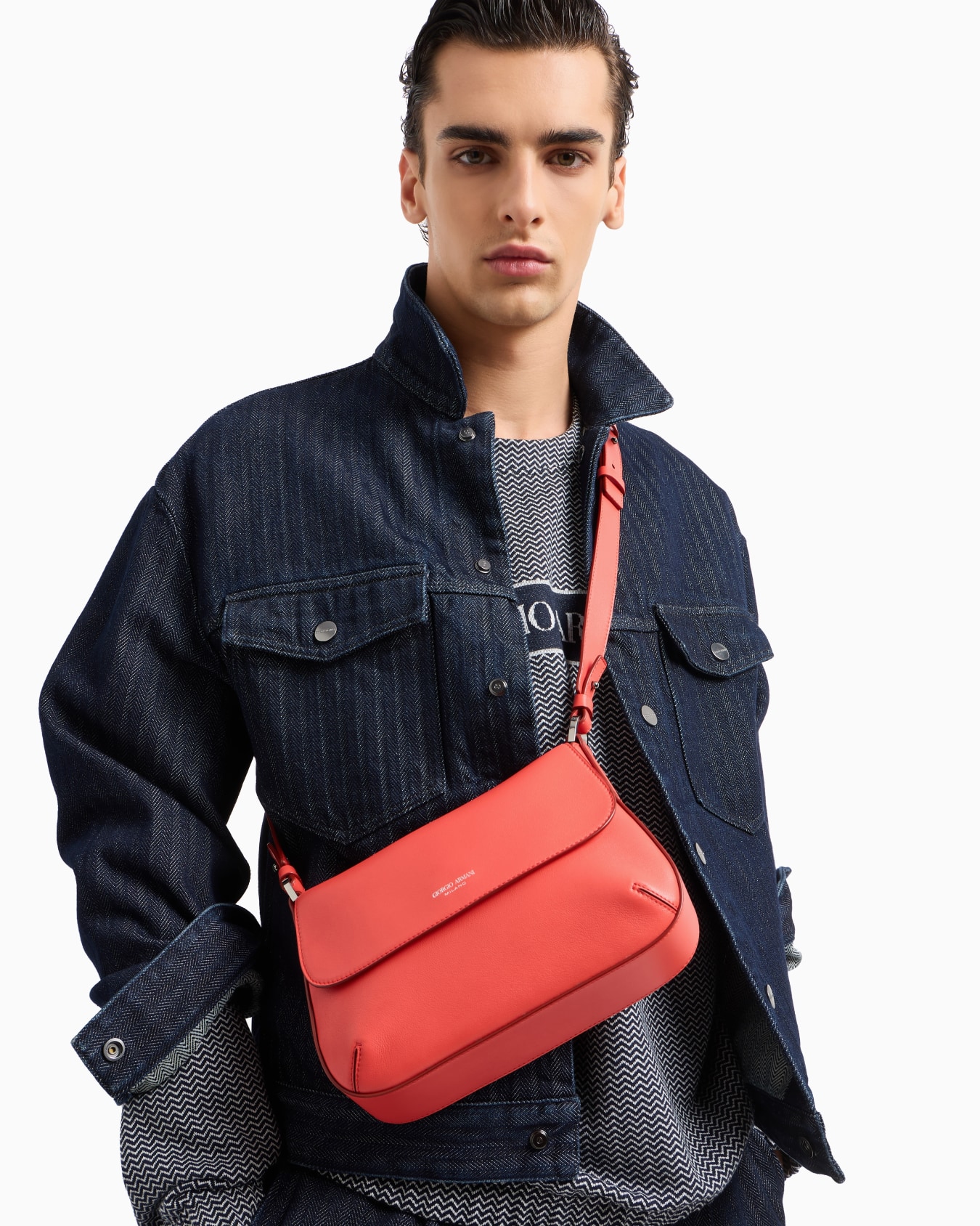 Bolso de mano pequeño la Prima Soft de napa Diapositiva 6