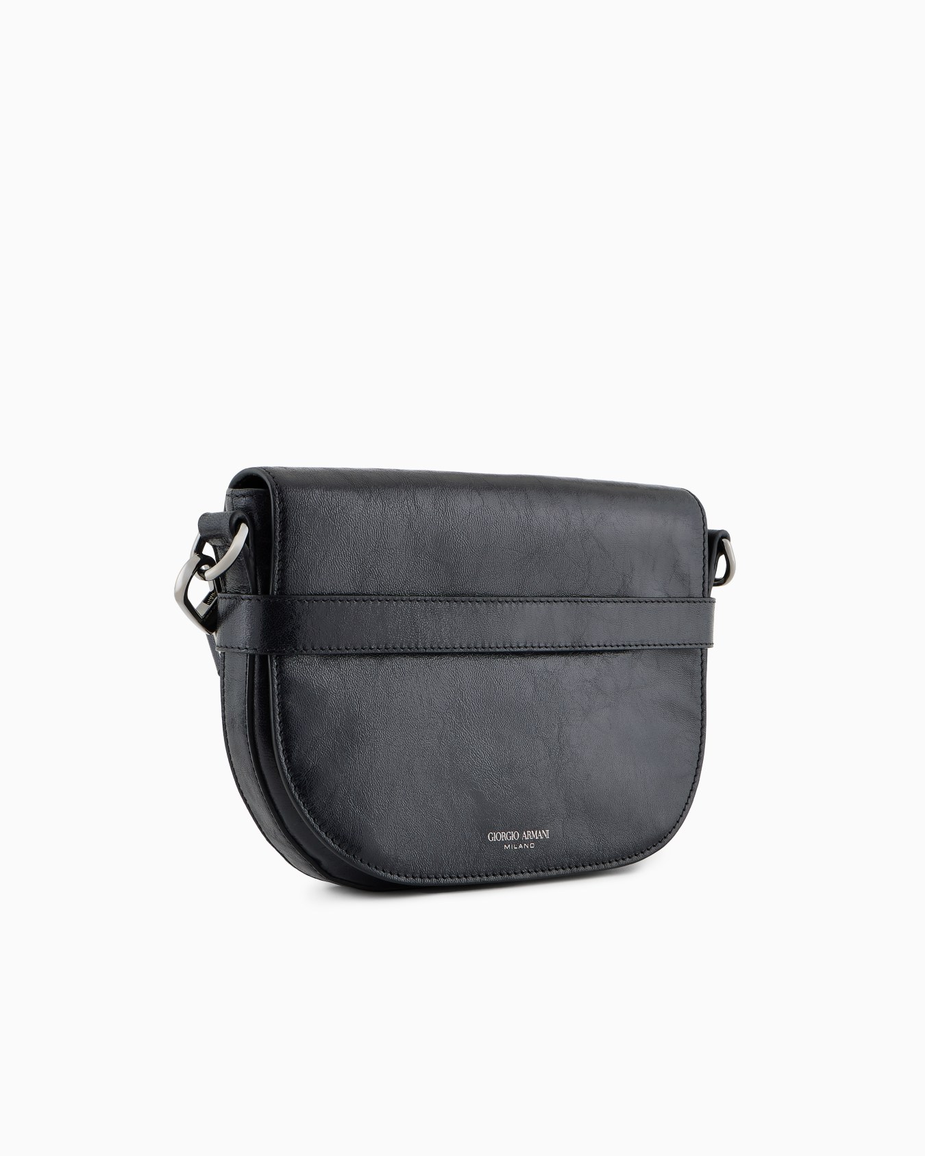 빈티지 효과 가죽 미디엄 숄더 스트랩 슬라이드 1