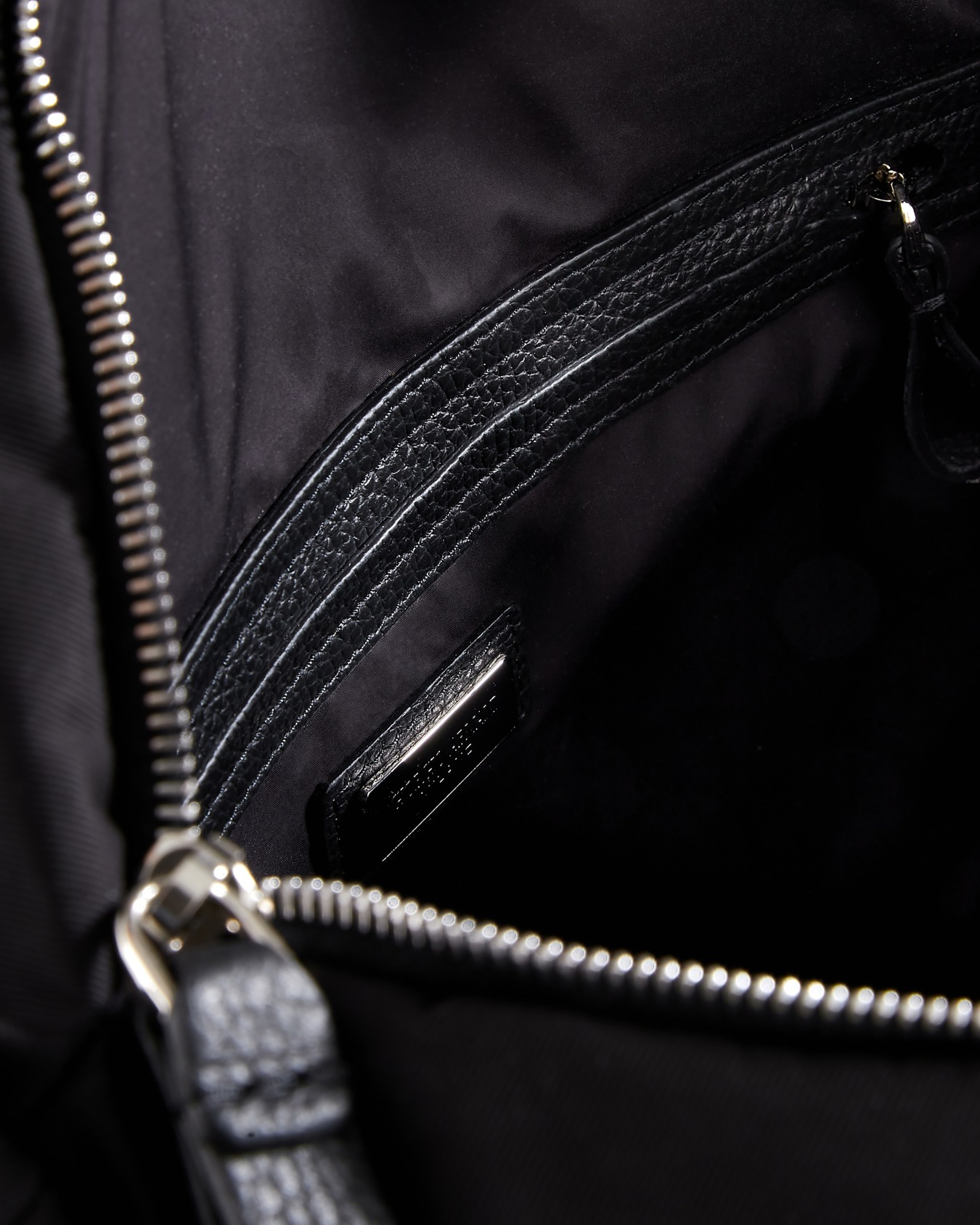 ASV convertible shopper bag in nylon and pebbled leather Slide 3