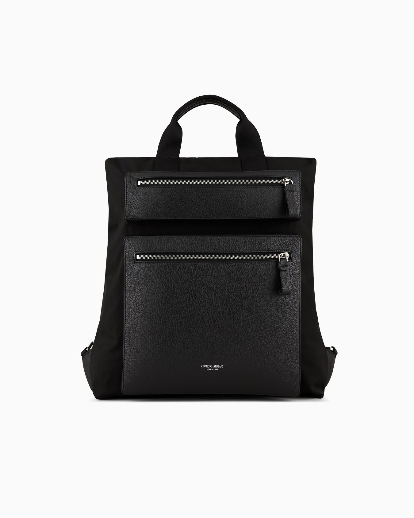 ASV convertible shopper bag in nylon and pebbled leather Slide 0