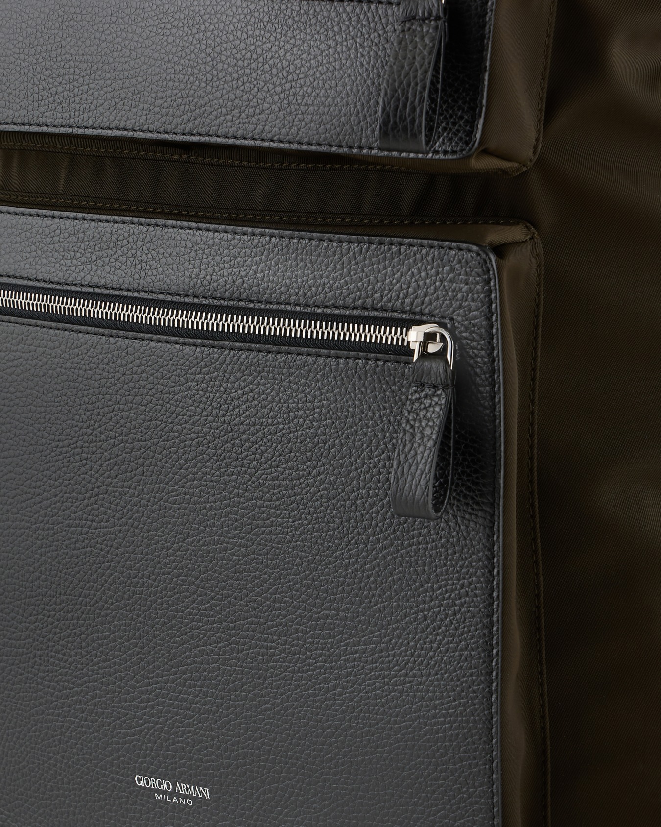 ASV convertible shopper bag in nylon and pebbled leather Slide 4