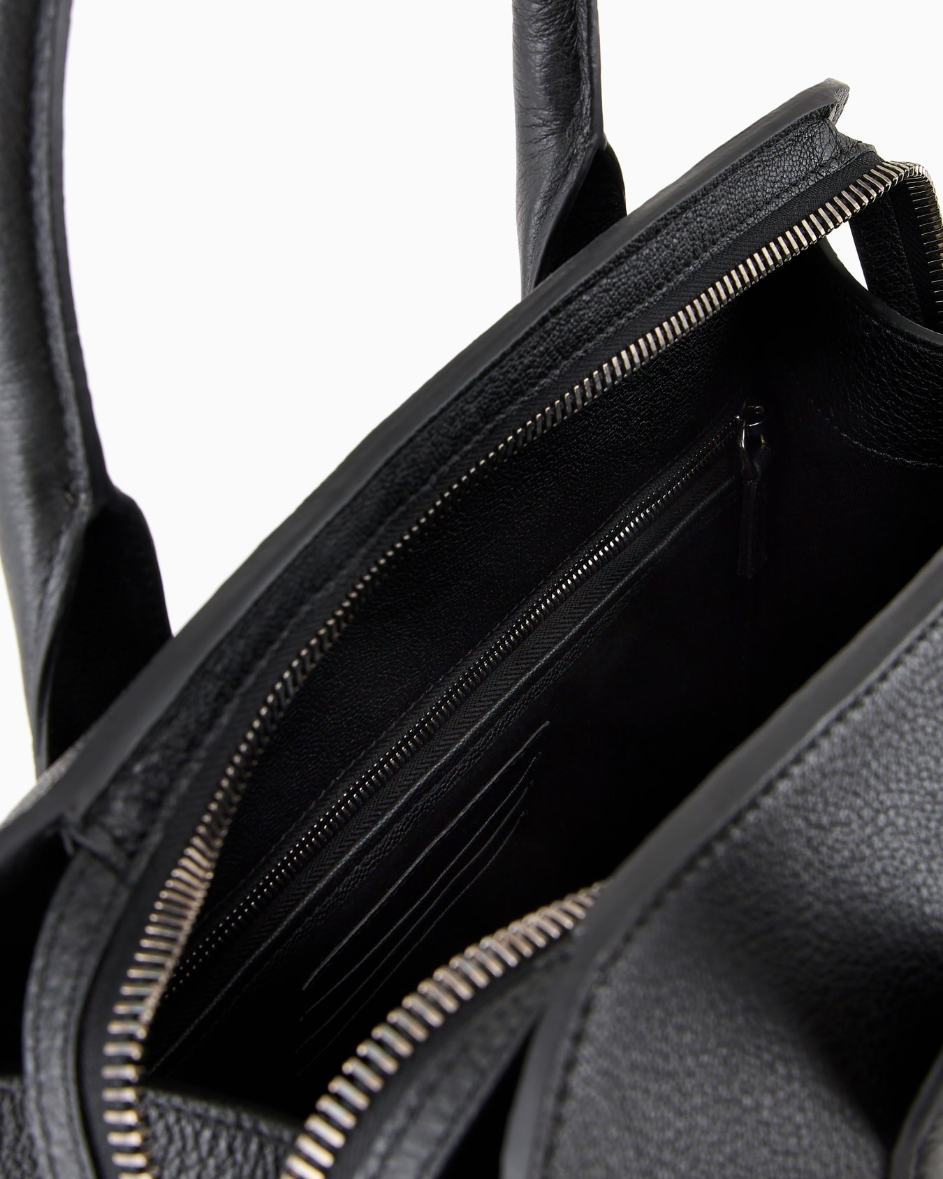Leather shopper bag Slide 3