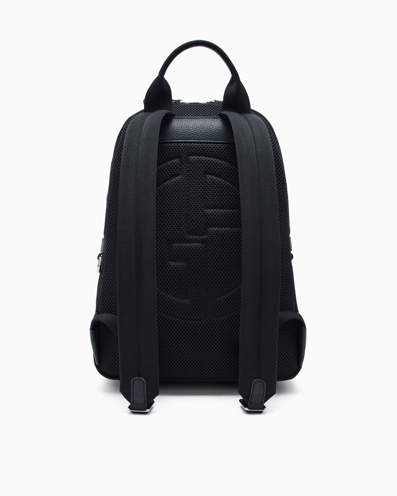 Recycled-nylon and pebbled-leather backpack ASV Slide 2