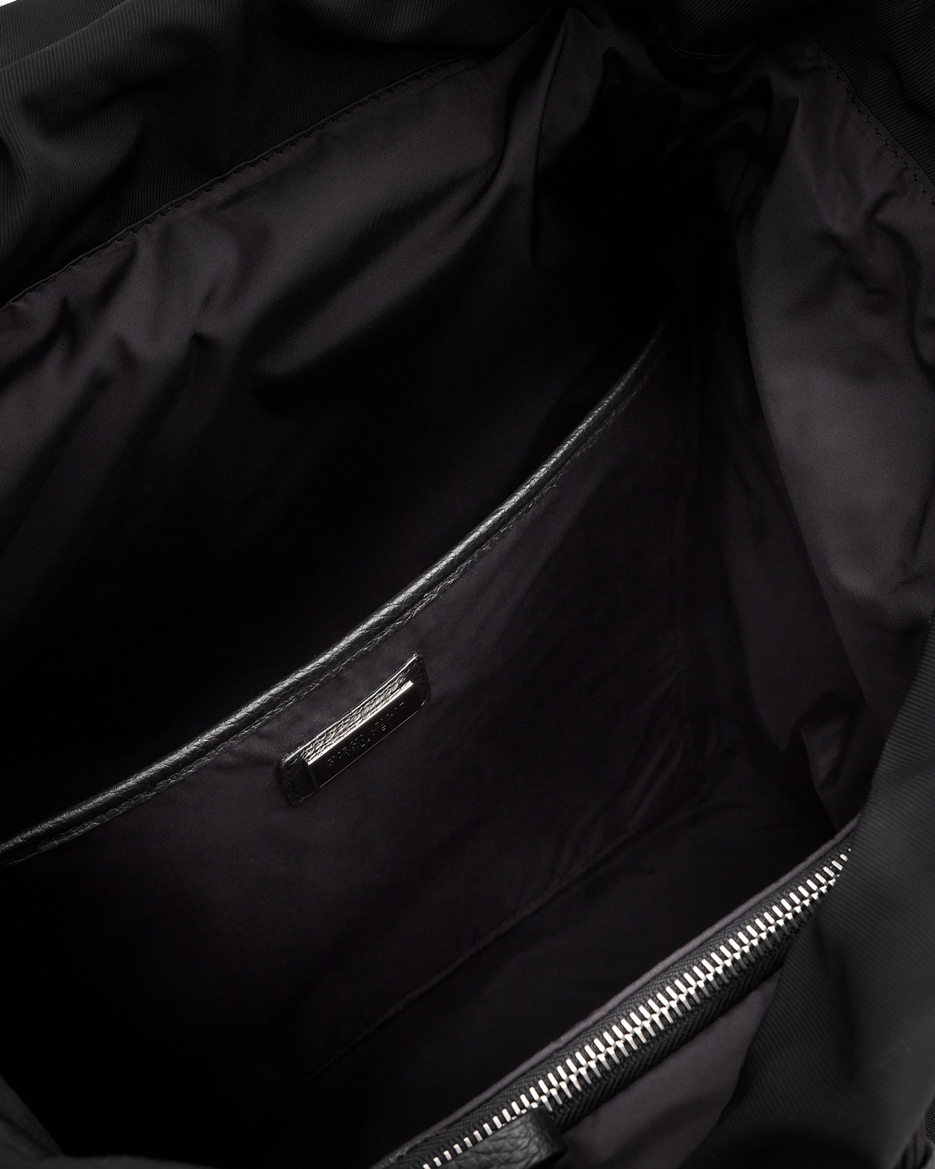 Sac à dos en nylon recyclé et cuir grainé ASV Diapositive 3