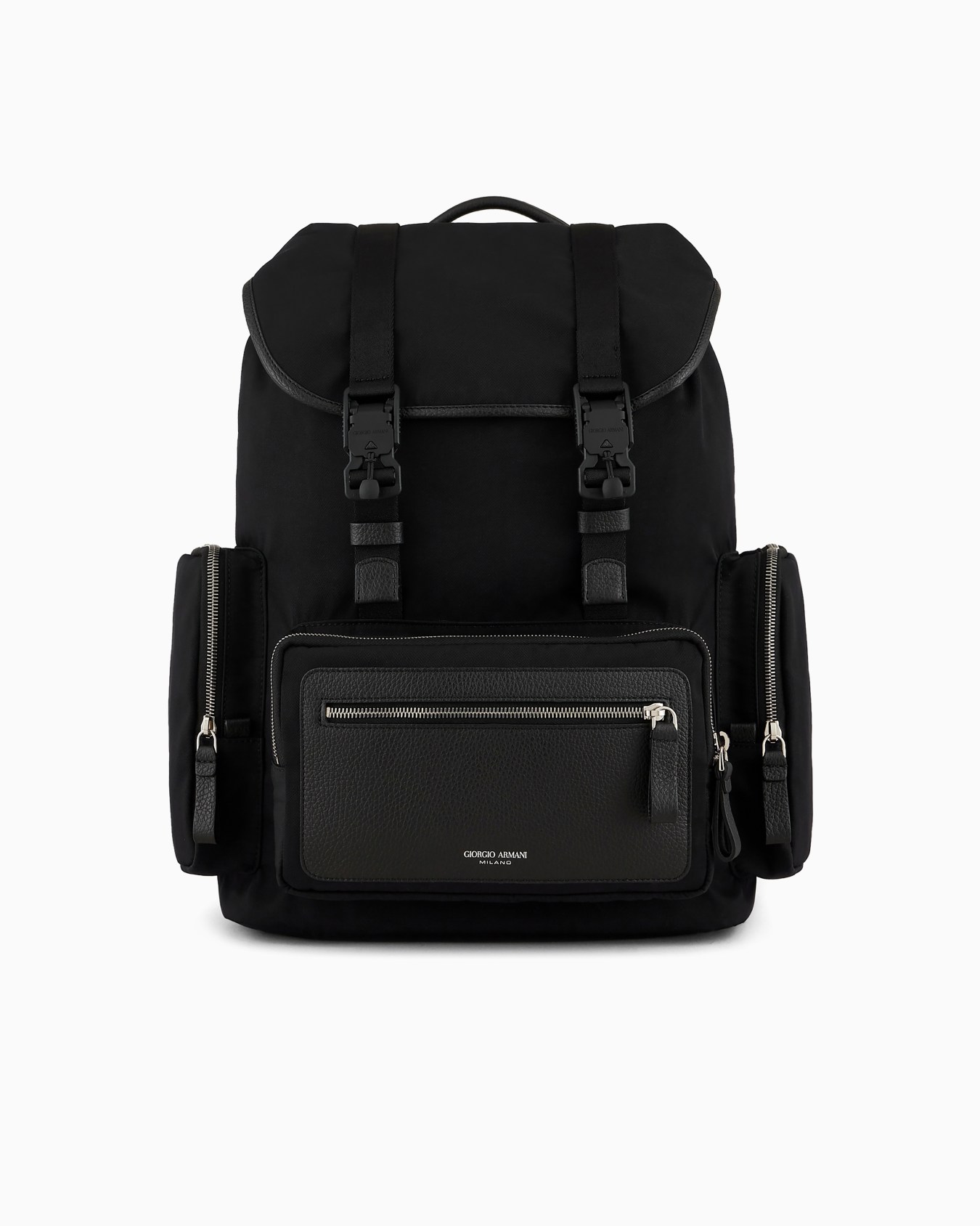 Sac à dos en nylon recyclé et cuir grainé ASV Diapositive 0