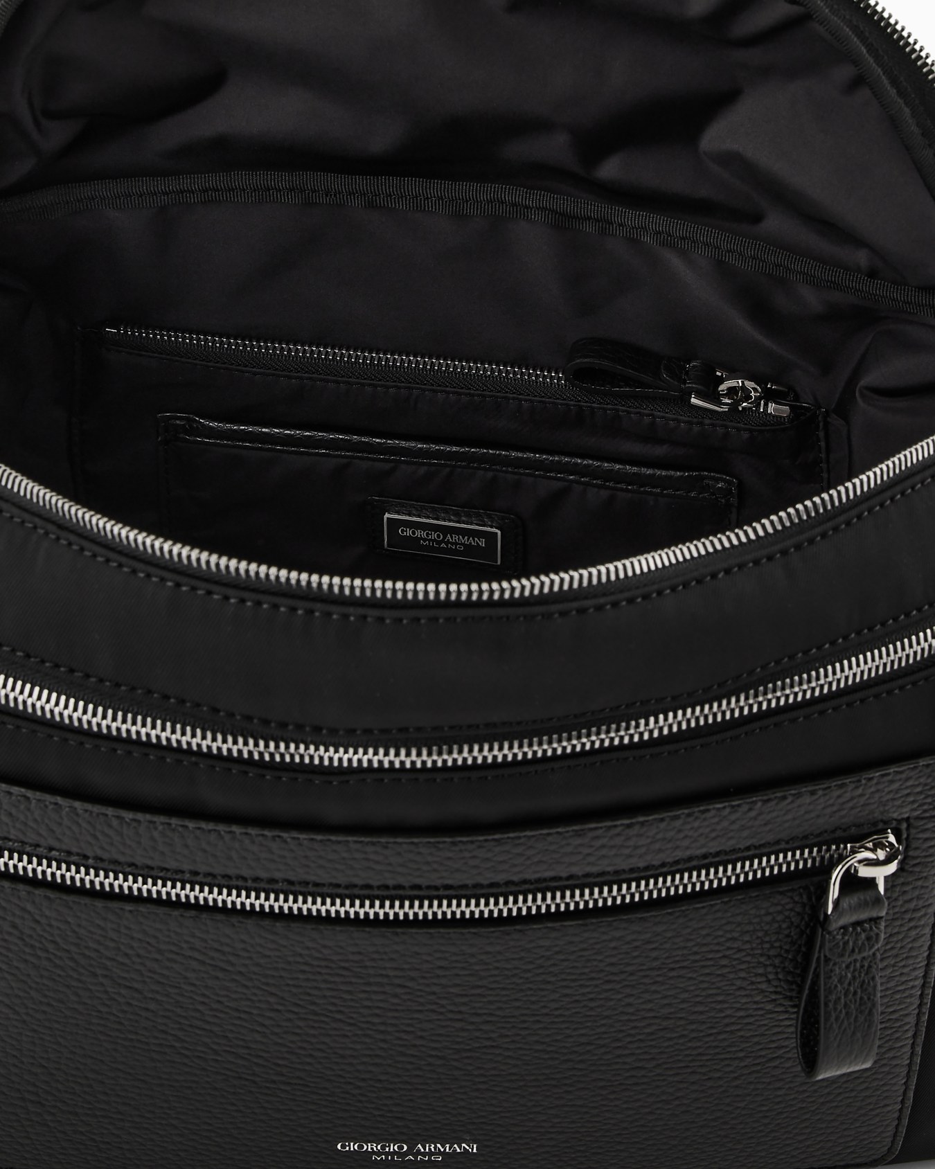 Bolso bandolera grande de nailon y cuero plena flor ASV Diapositiva 3