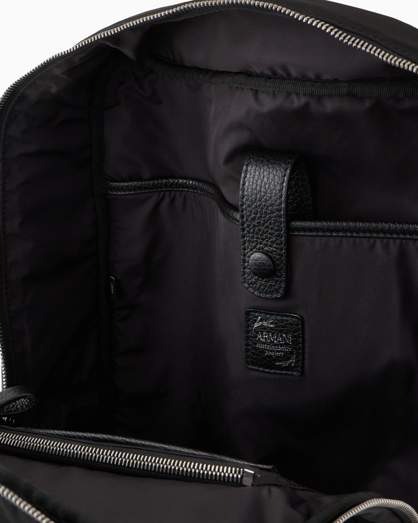 ASV nylon and pebbled-leather backpack Slide 3