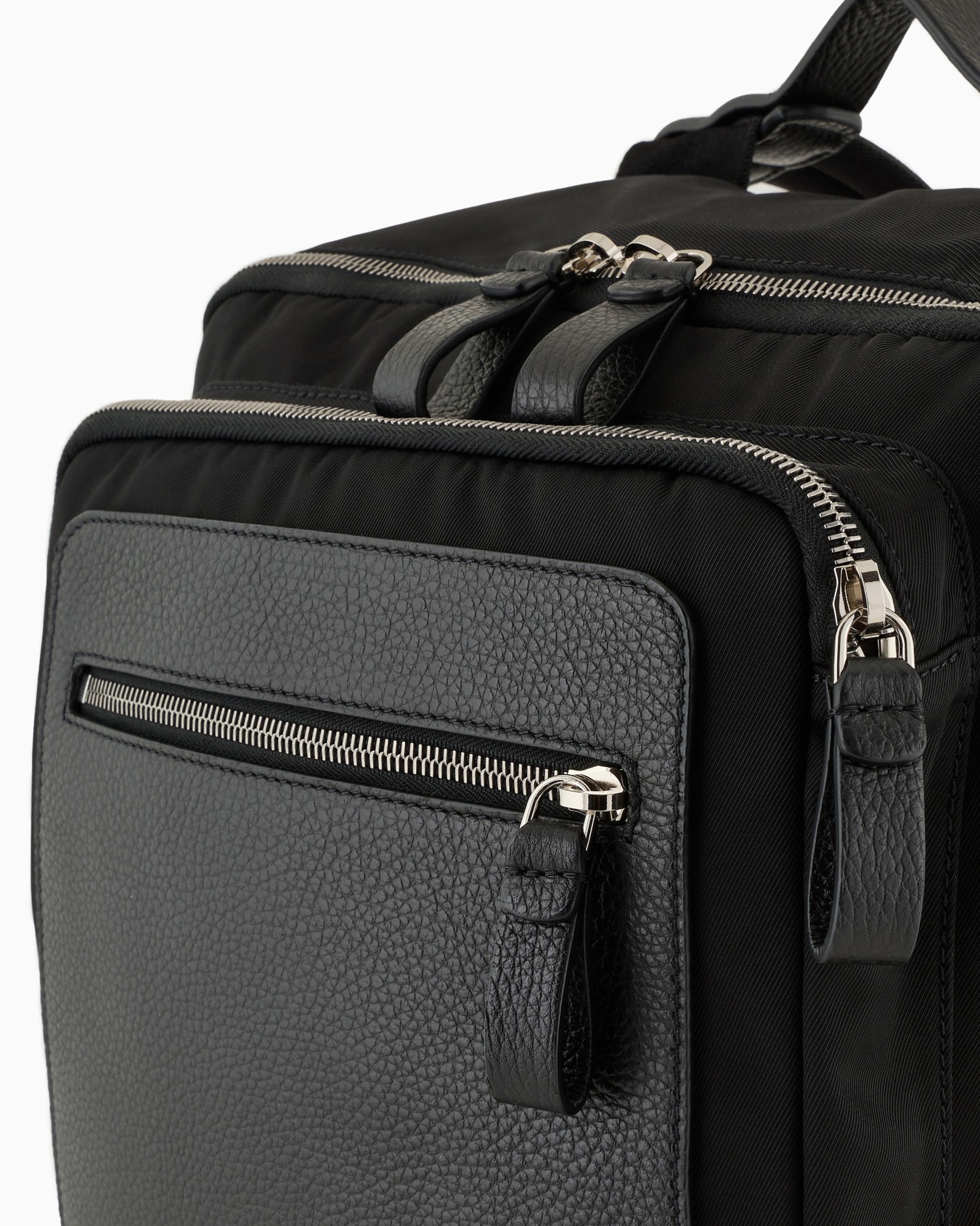 ASV nylon and pebbled-leather backpack Slide 4