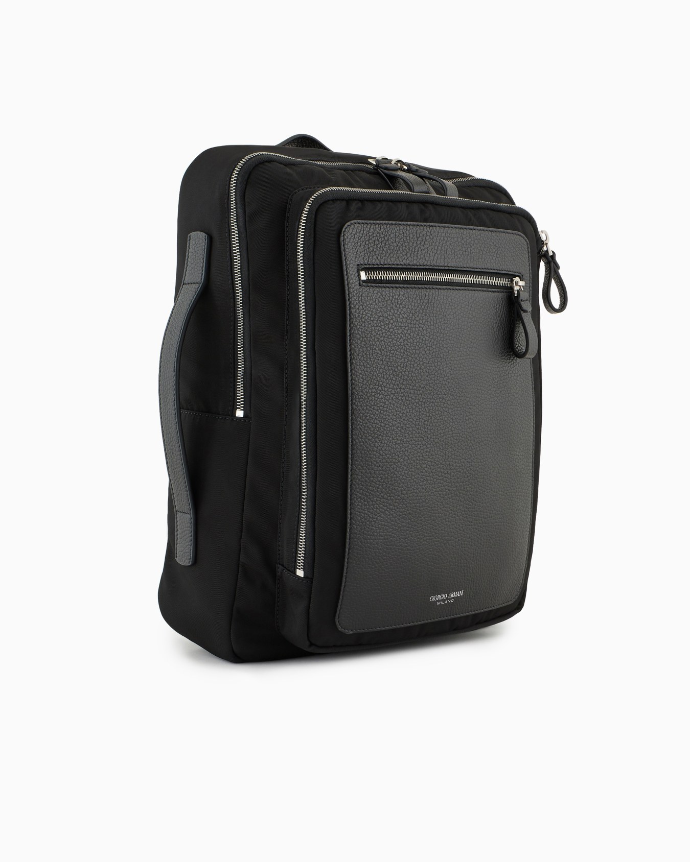 ASV nylon and pebbled-leather backpack Slide 1