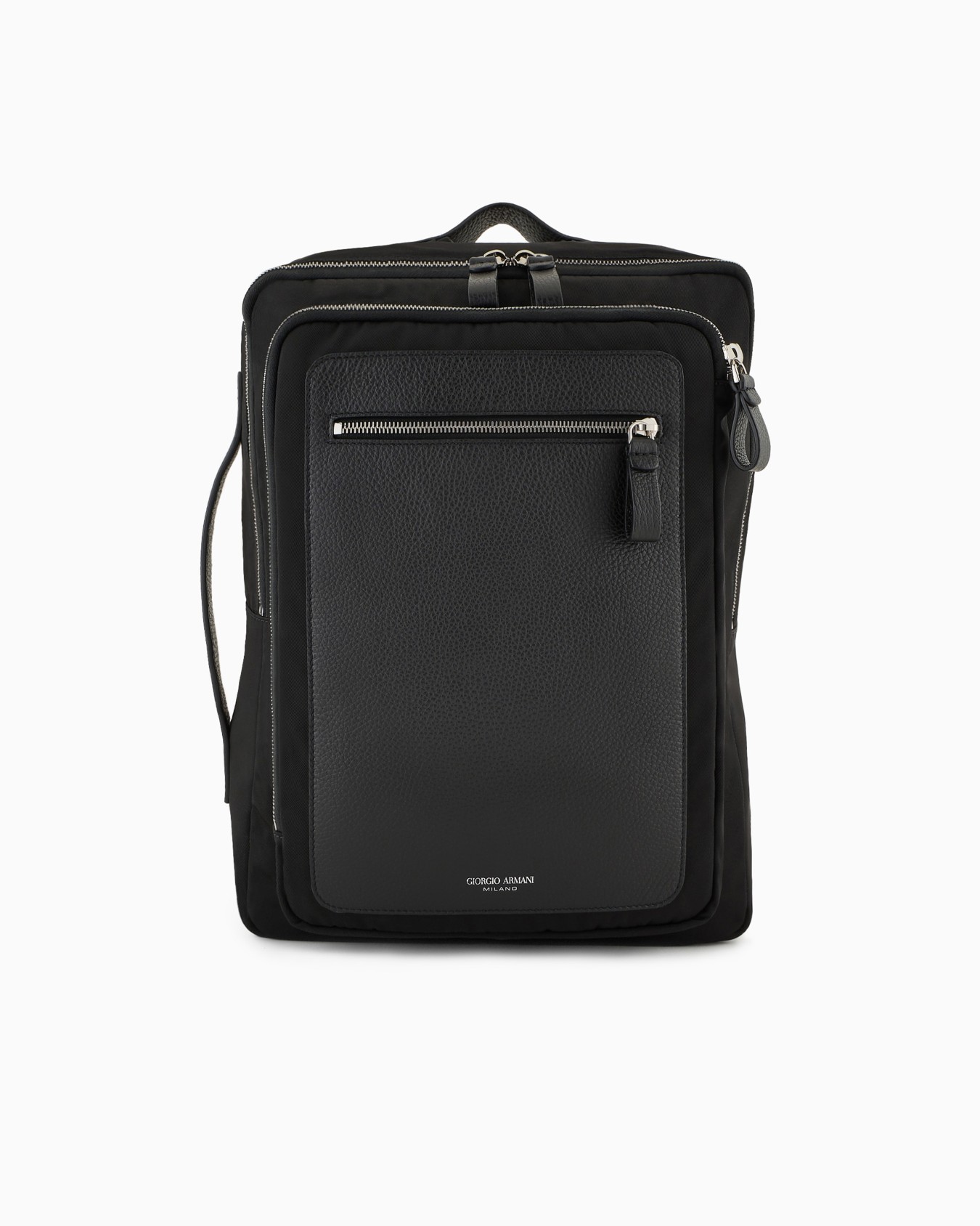 ASV nylon and pebbled-leather backpack Slide 0