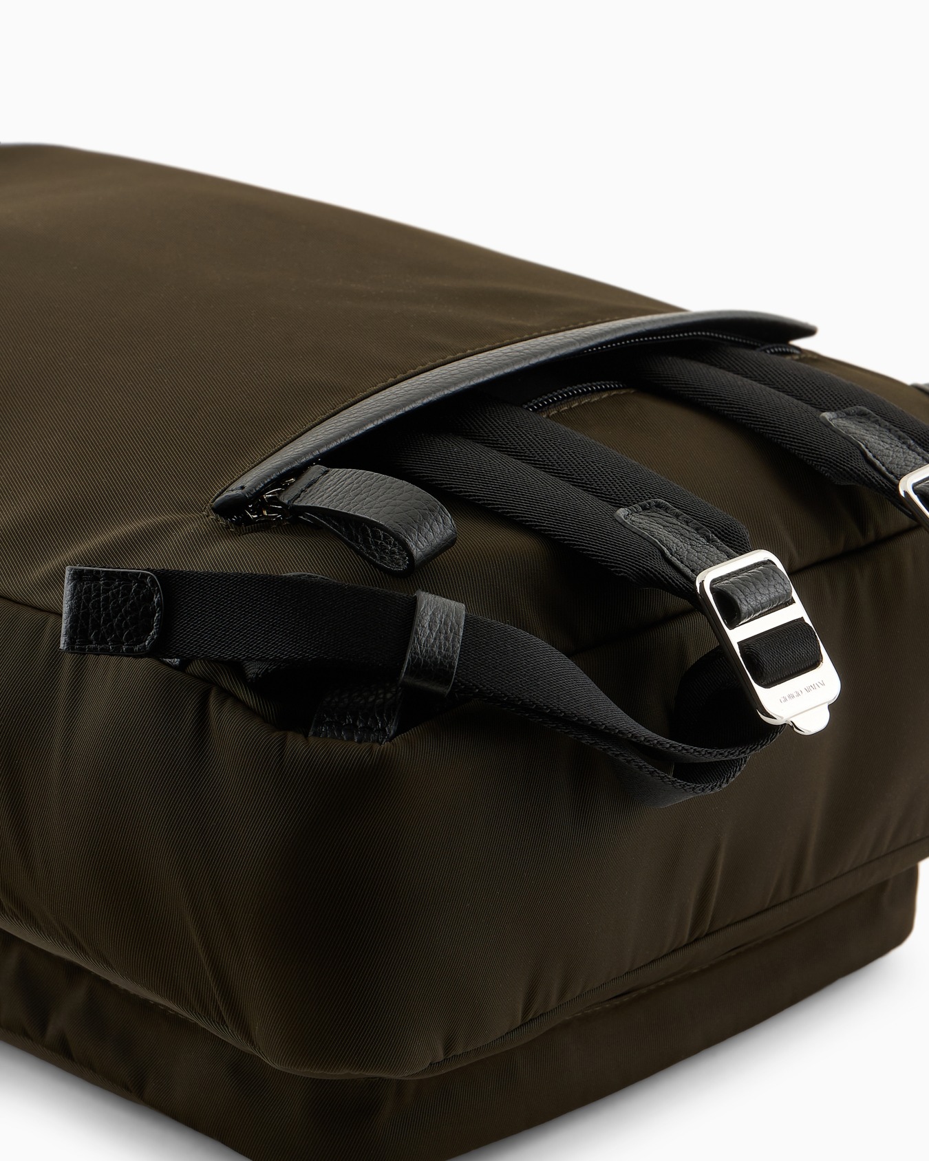 ASV nylon and pebbled-leather backpack Slide 4