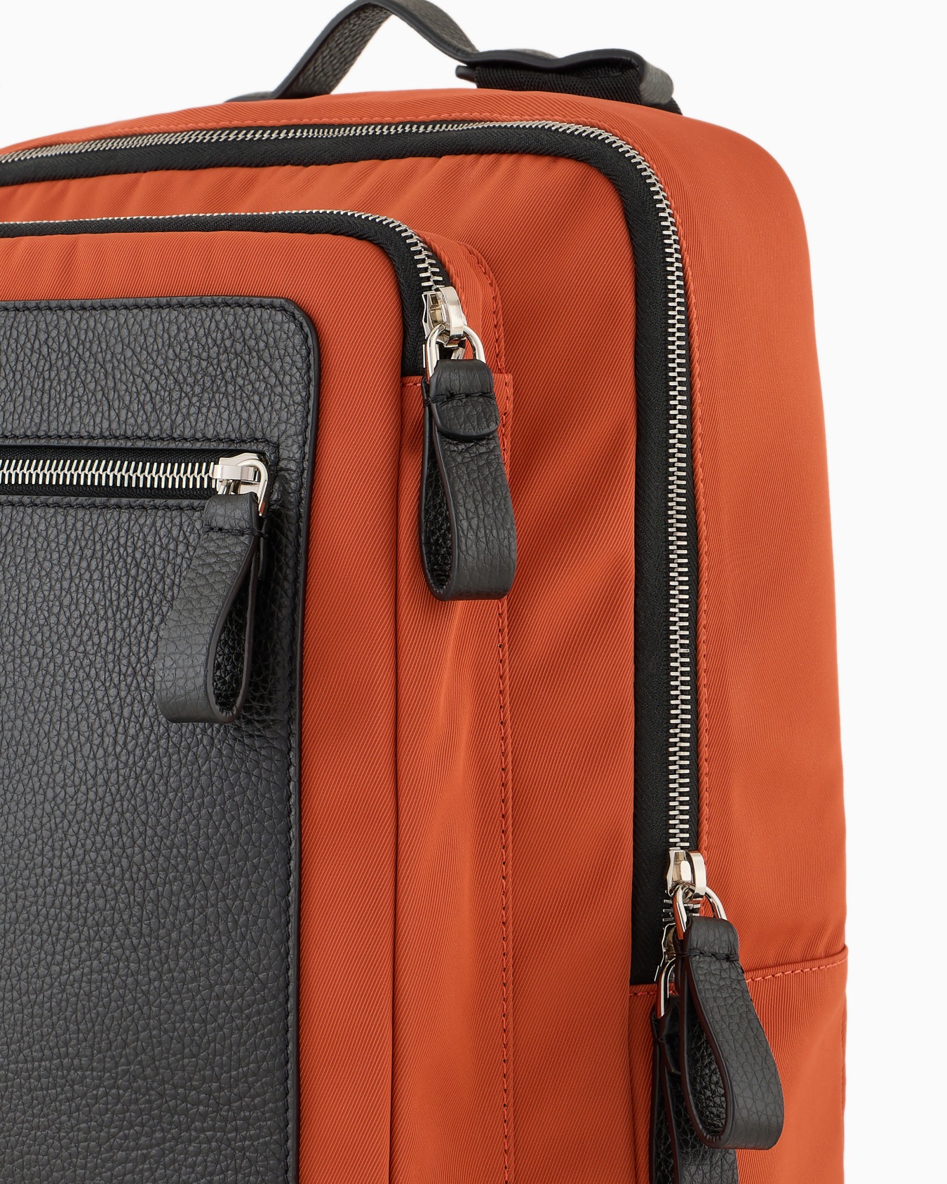 ASV nylon and pebbled-leather backpack Slide 4