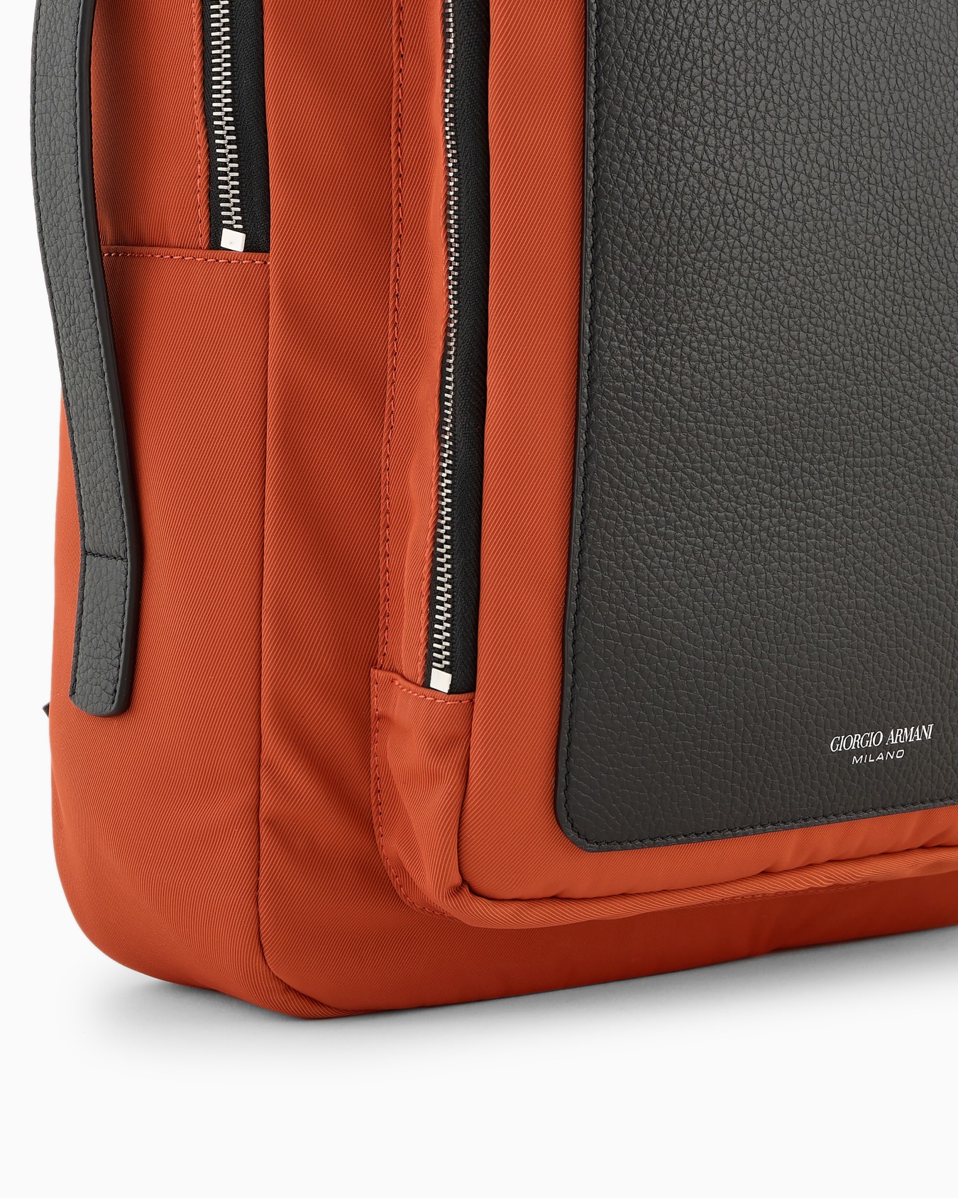 ASV nylon and pebbled-leather backpack Slide 5