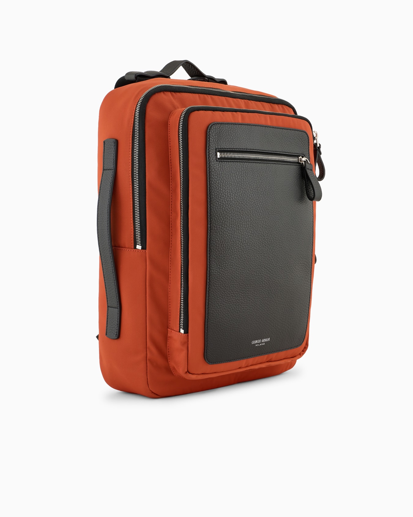 ASV nylon and pebbled-leather backpack Slide 1