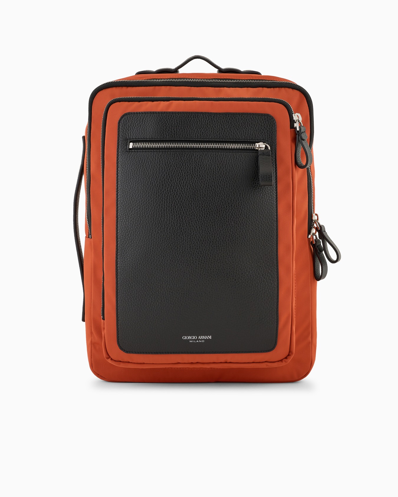 ASV nylon and pebbled-leather backpack Slide 0