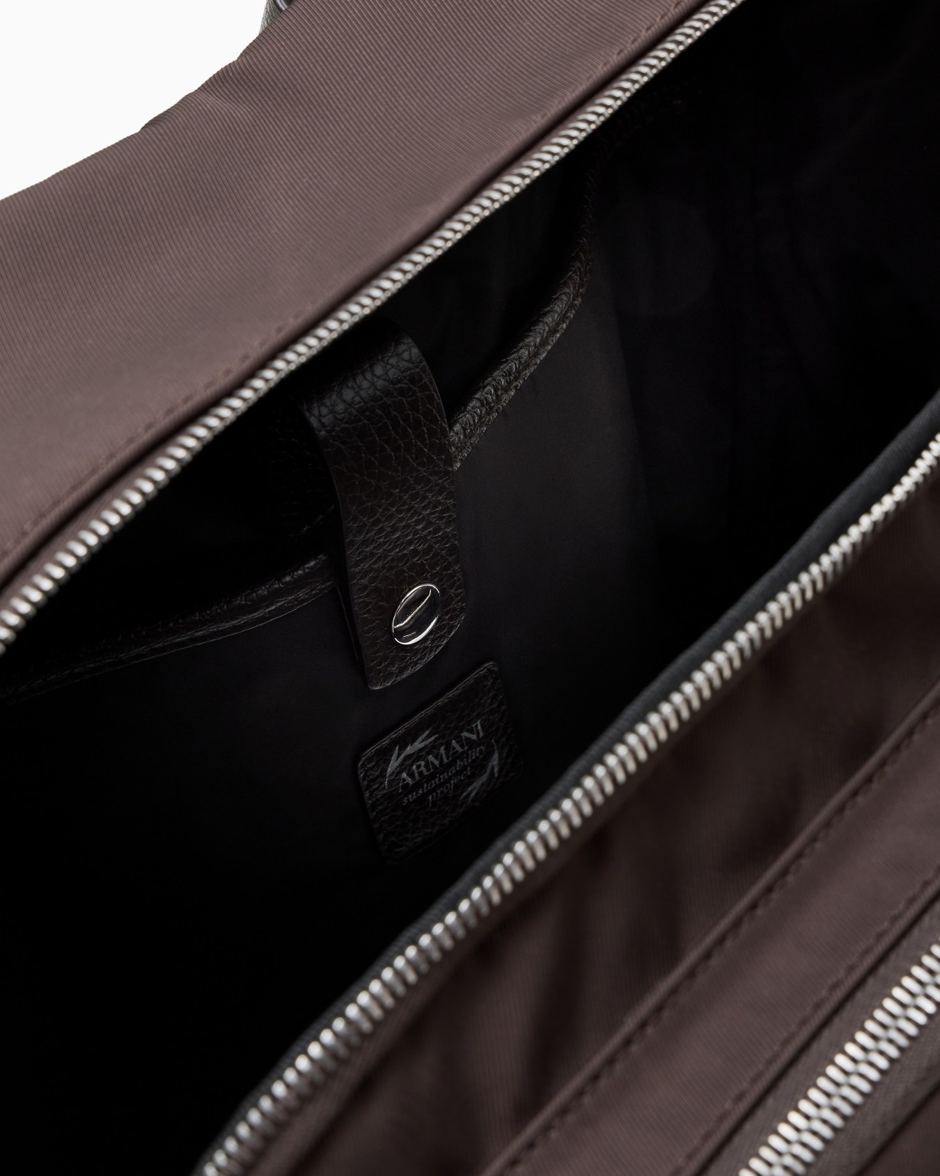 ASV nylon and pebbled-leather backpack Slide 3