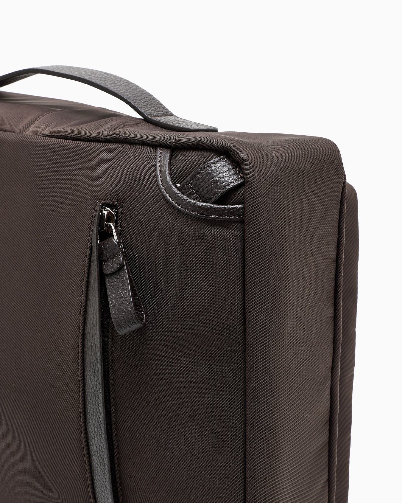 ASV nylon and pebbled-leather backpack Slide 4