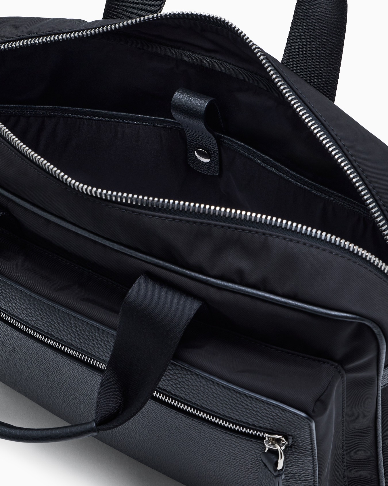 Briefcase in nylon e pelle granata ASV Slide 3